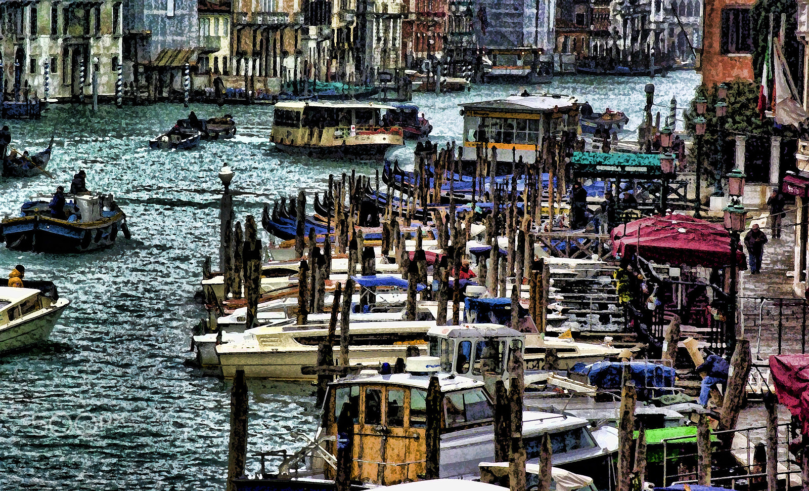 Schneider D-XENON 50-200mm F4-5.6 sample photo. Venice gran canal dry brush photography