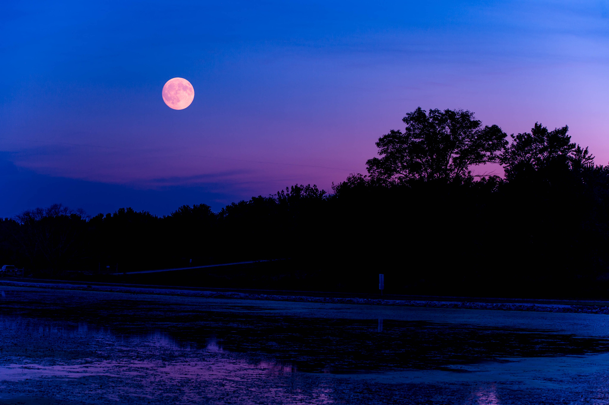 Nikon Df sample photo. Moonlight photography