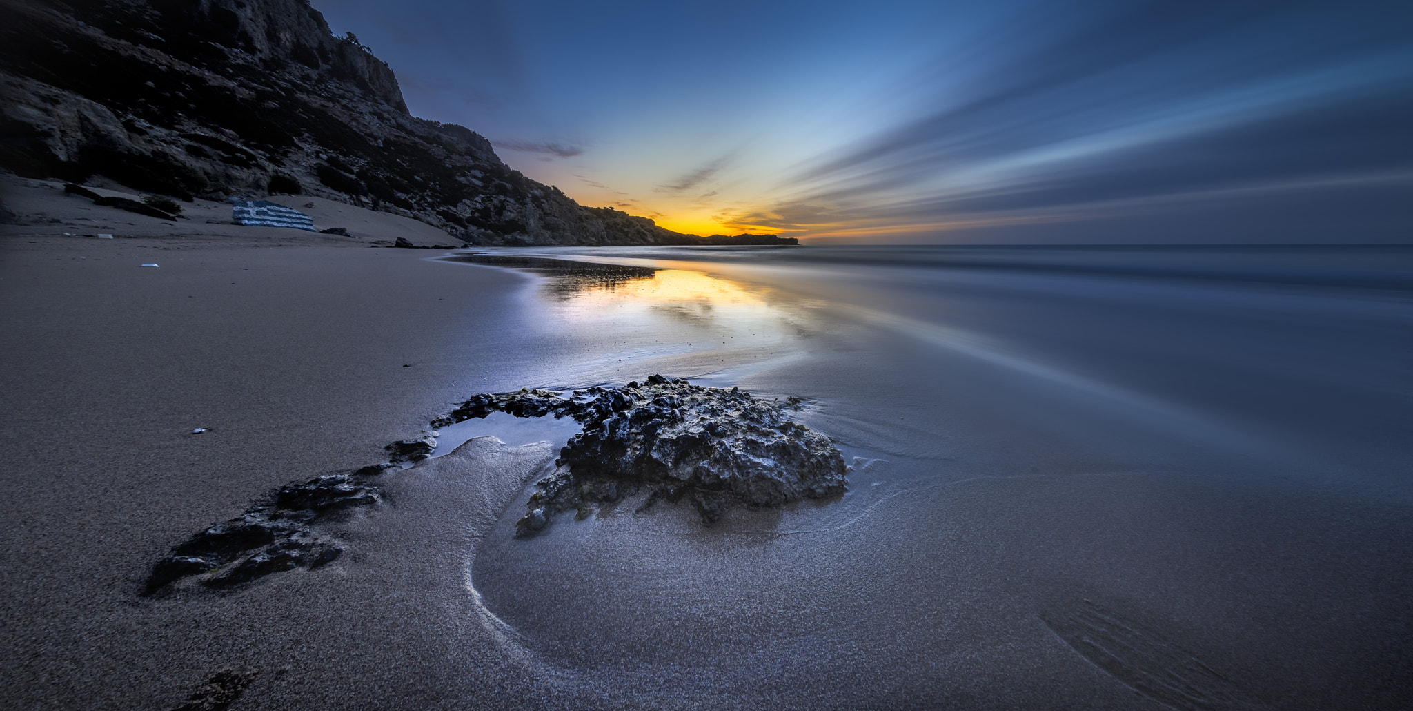 Nikon D810 + Samyang 12mm F2.8 ED AS NCS Fisheye sample photo. Sunrise in rhodes photography