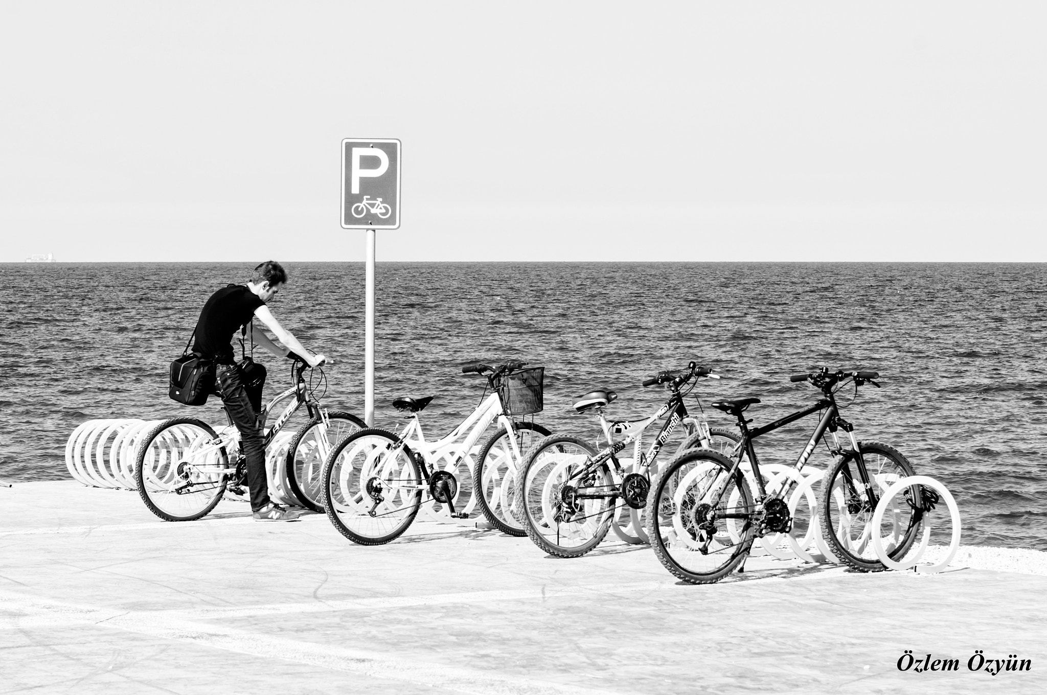 Sigma 70-200mm F2.8 EX DG OS HSM sample photo. Bicycle parking photography