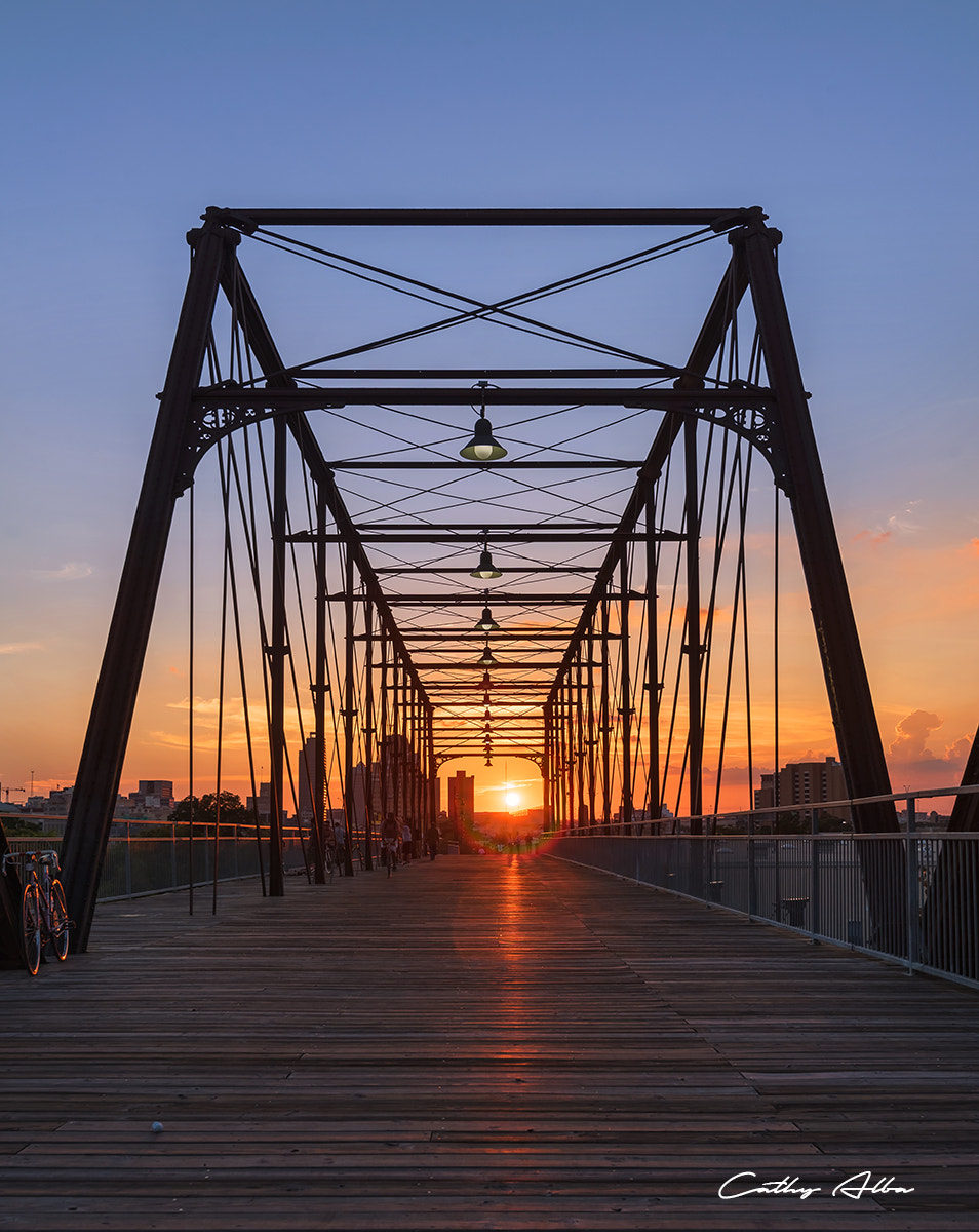 Tokina AT-X 16-28mm F2.8 Pro FX sample photo. Hays street bridge sunset photography