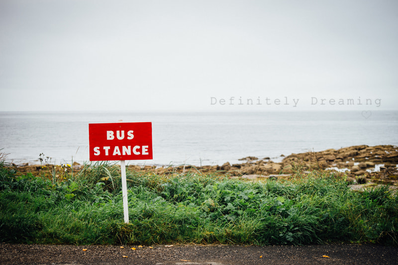 Sony a99 II + Sigma 70-300mm F4-5.6 DL Macro sample photo. Bus stop by the sea photography