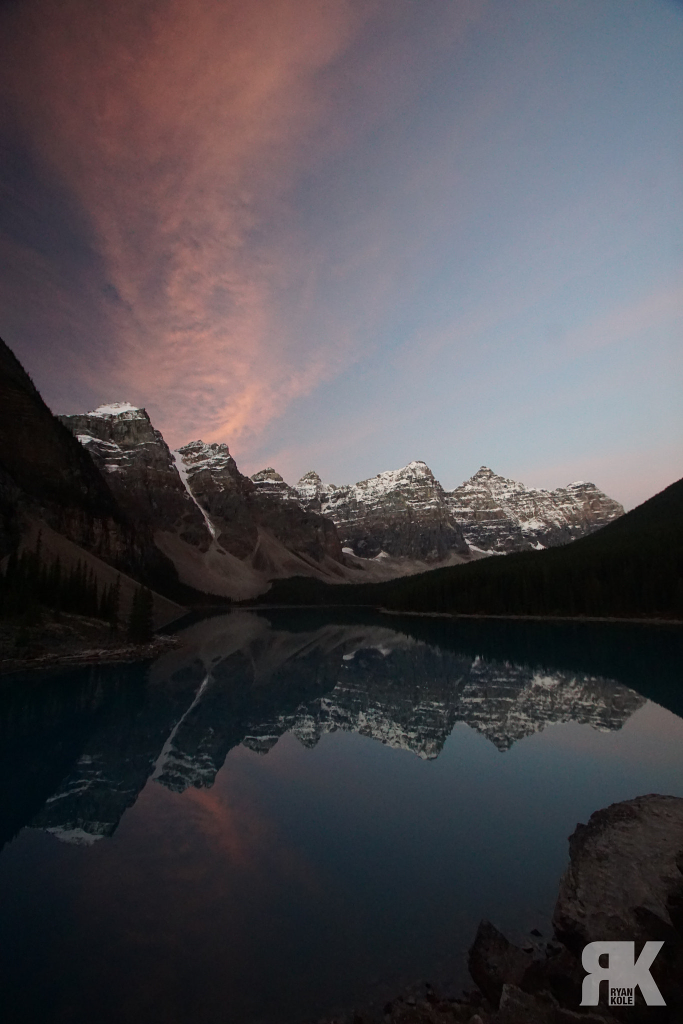 Sony ILCA-77M2 sample photo. Moraine lake sunrise photography