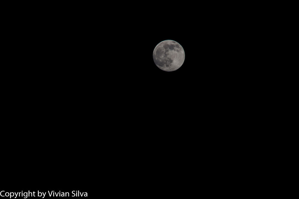 Canon EOS 40D + Tamron 18-270mm F3.5-6.3 Di II VC PZD sample photo. The moon photography