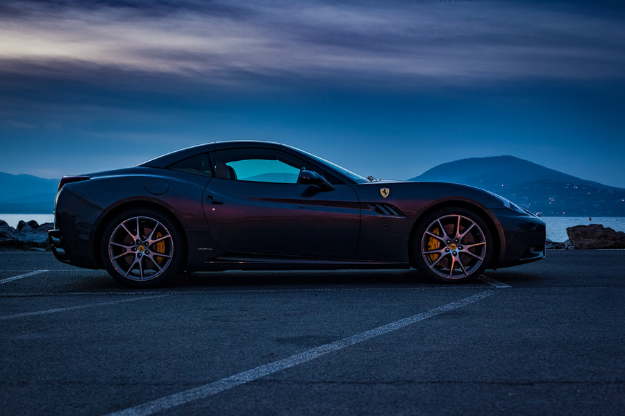 ZEISS Planar T* 50mm F1.4 sample photo. Ferrari in saint tropez photography