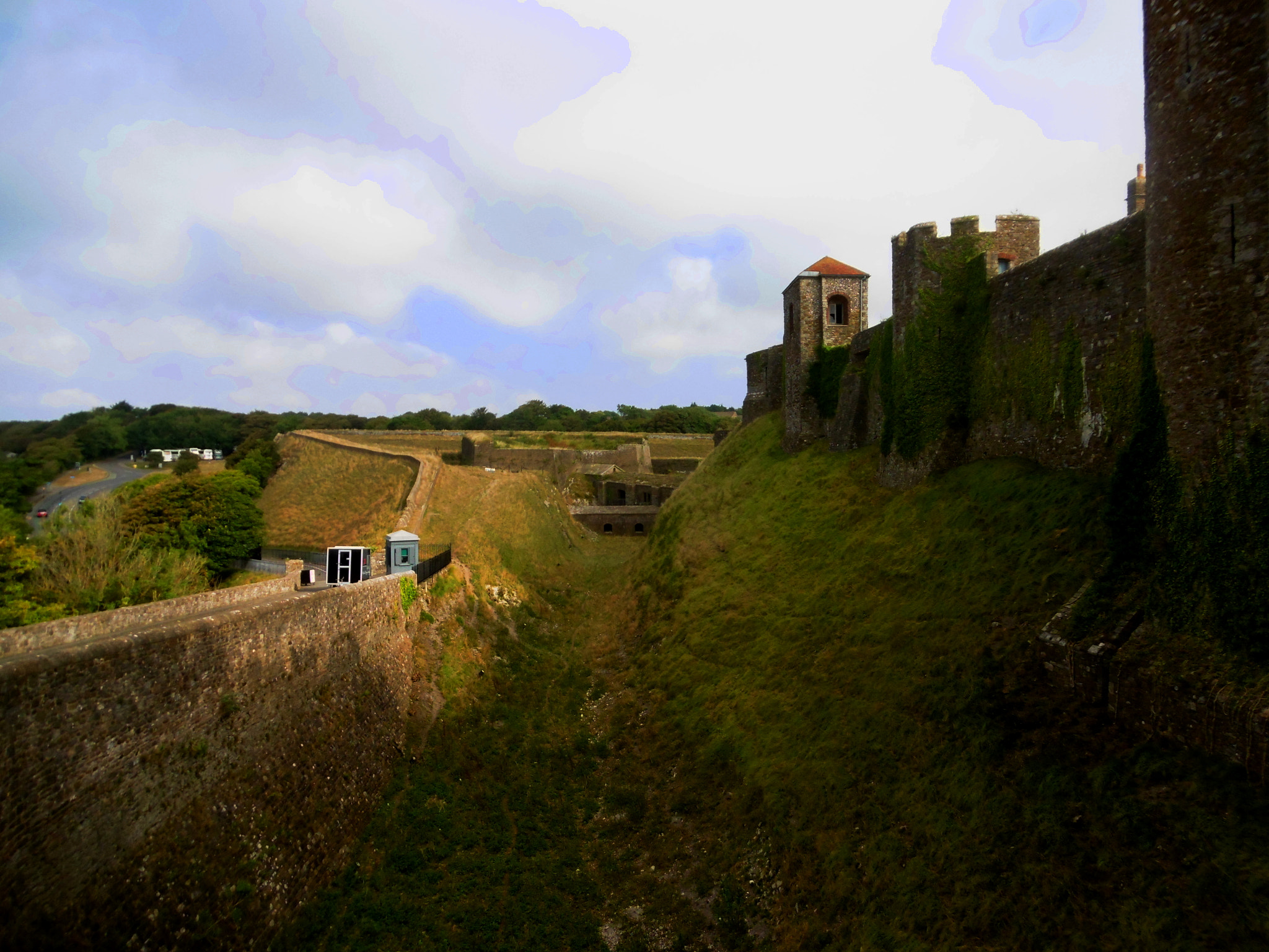 Panasonic DMC-SZ10 sample photo. Dover castle photography