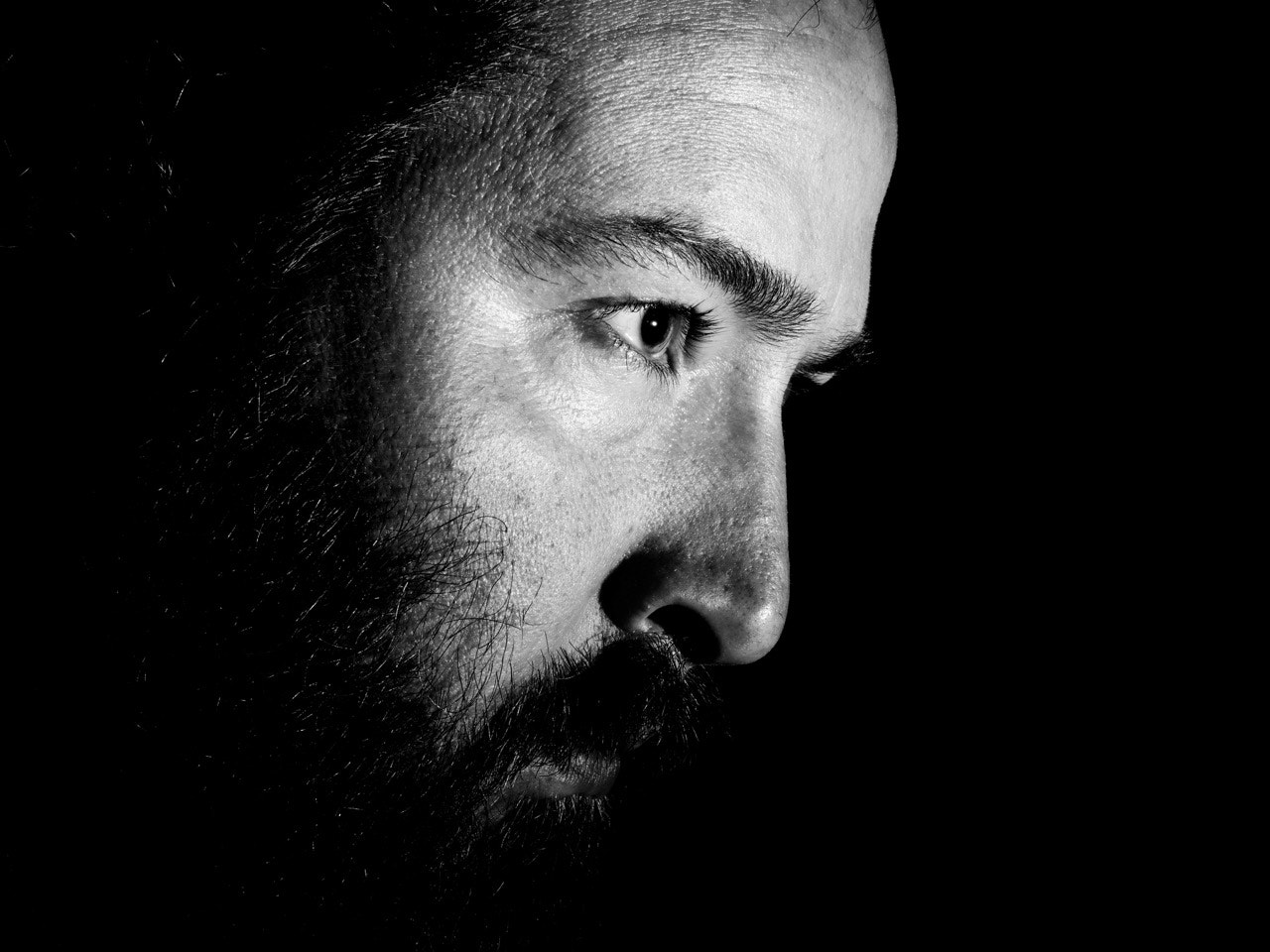 Panasonic Leica DG Nocticron 42.5mm F1.2 ASPH OIS sample photo. Self portrait flash experimentation 1 photography