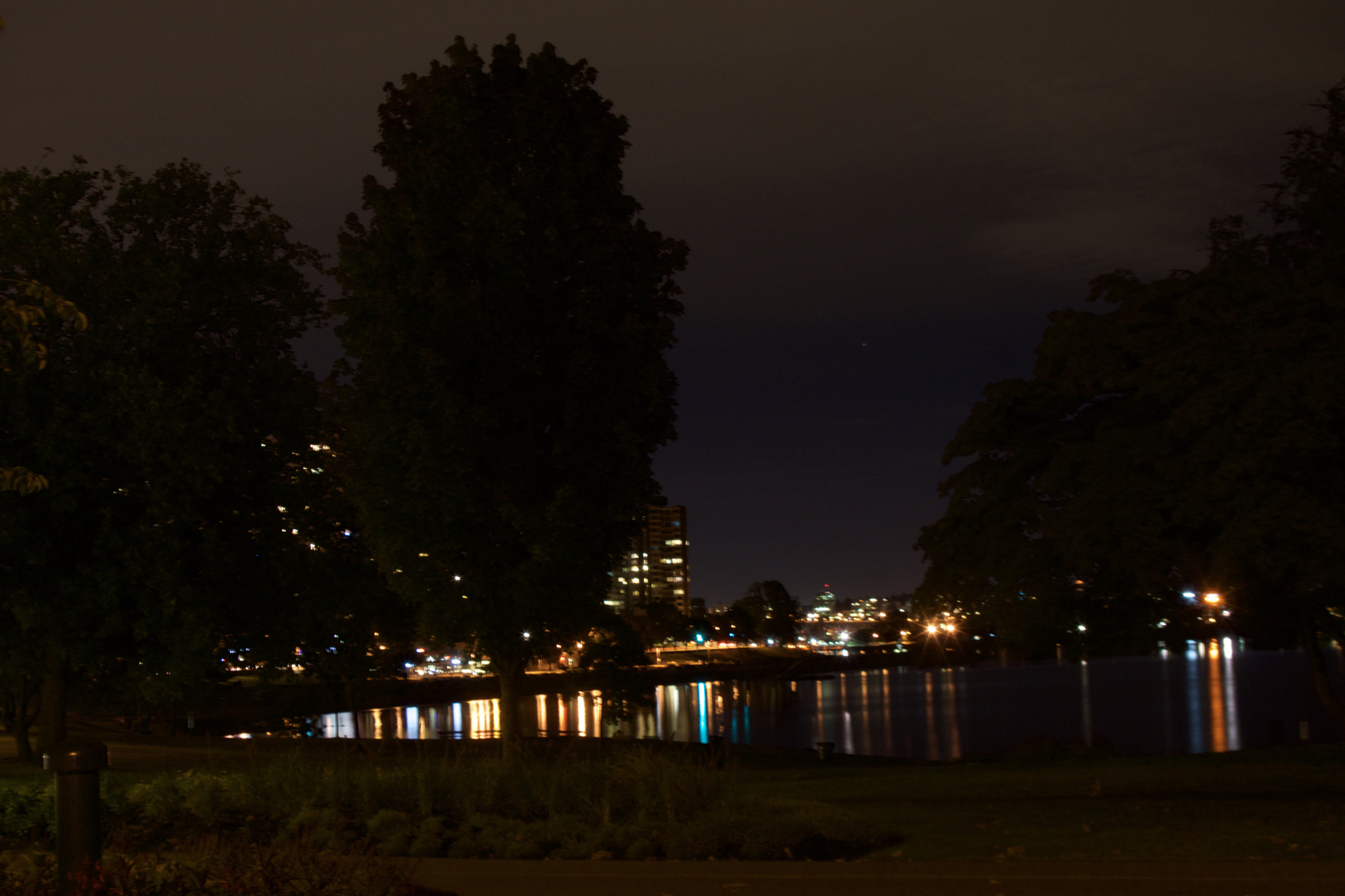 Minolta AF 28-85mm F3.5-4.5 sample photo. English bay vancouver at night photography