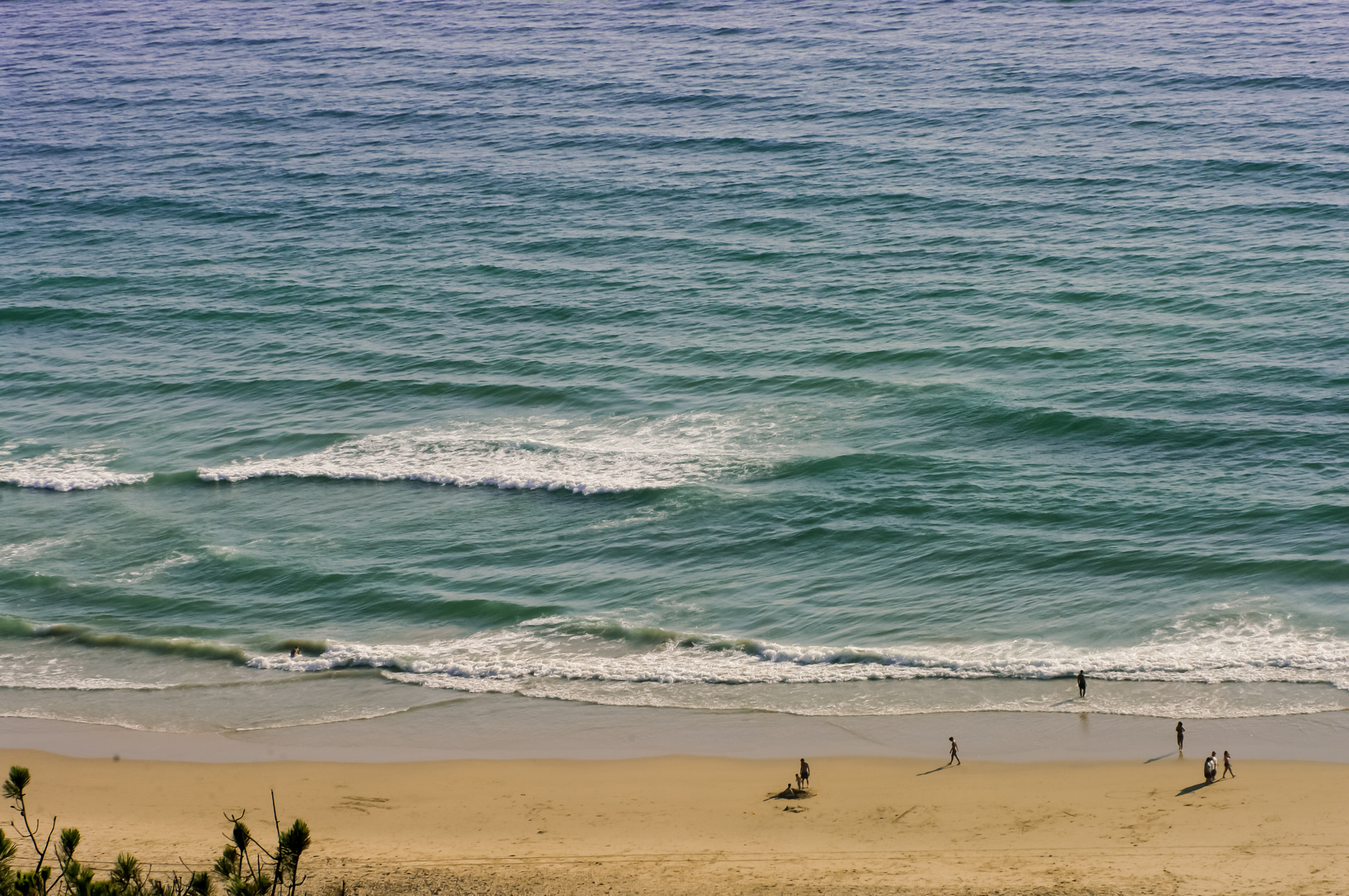 Pentax K20D sample photo. Praia da fonte da telha, portugal photography