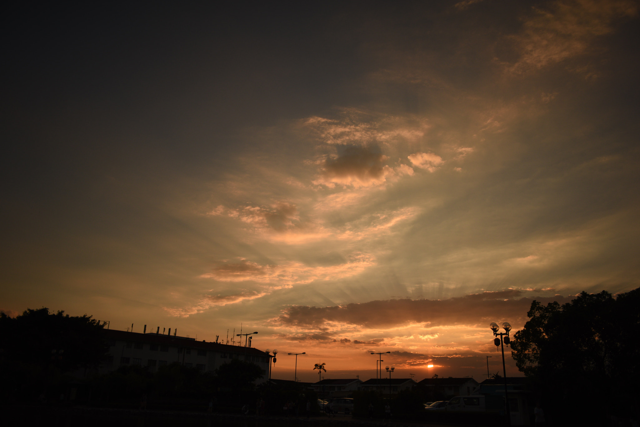 Manual Lens No CPU sample photo. A wonderful sunset on the mid autumn festival. photography
