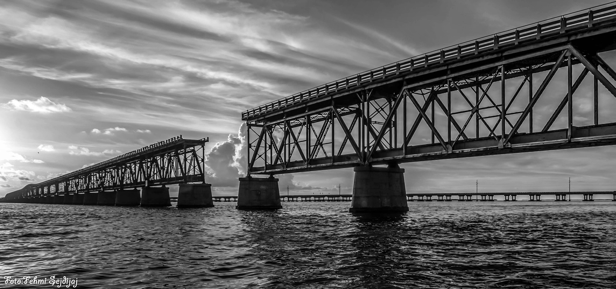 Nikon D610 + Nikon AF Nikkor 20mm F2.8D sample photo. Bahia honda rail bridge florida photography