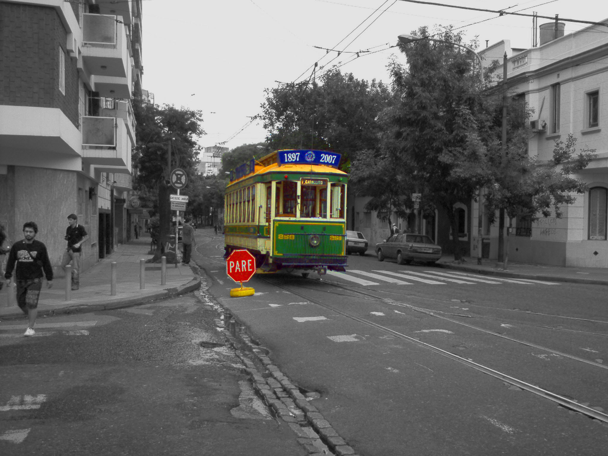 HP PHOTOSMART 43X SERIES sample photo. Tranvía en caballito photography