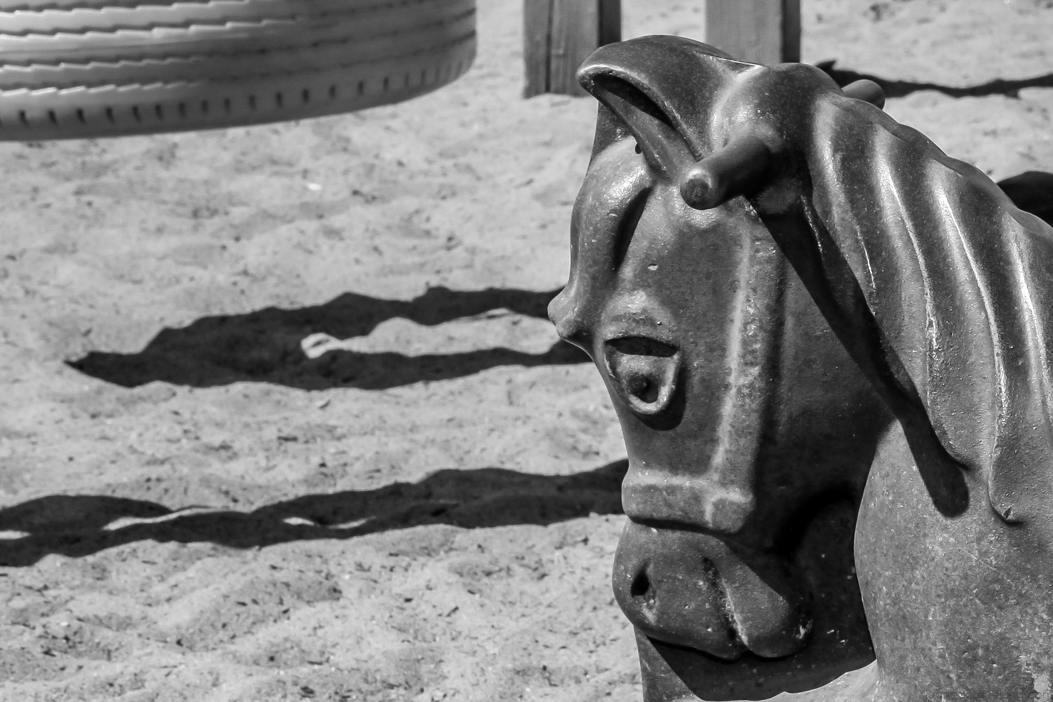 Canon EF 24-85mm F3.5-4.5 USM sample photo. Playground spring ride horse photography
