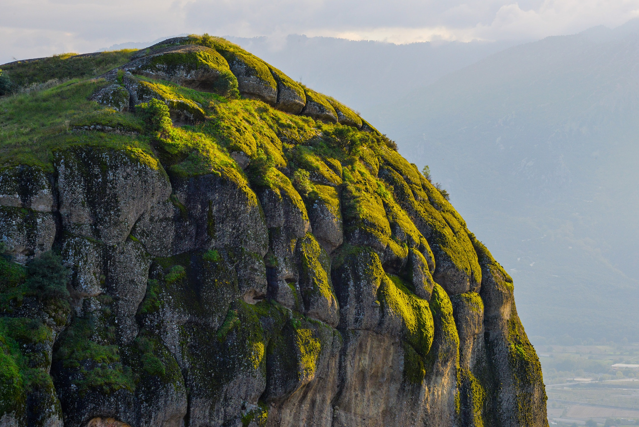 Nikon D800E + Nikon AF Nikkor 105mm F2D DC sample photo. Monolith in evening light, meteora, greece photography