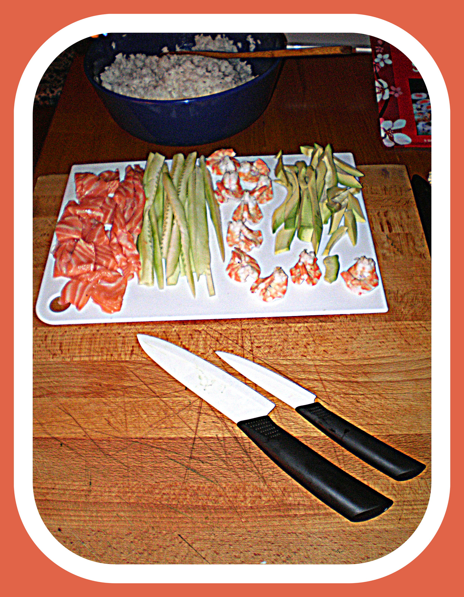 Olympus FE190/X750 sample photo. Homemade sushi photography