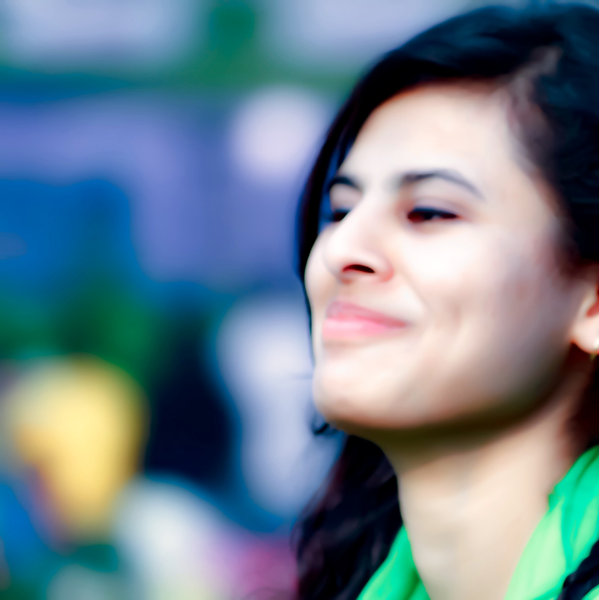 Canon EF-S 55-250mm F4-5.6 IS II sample photo. Smiling beauty photography