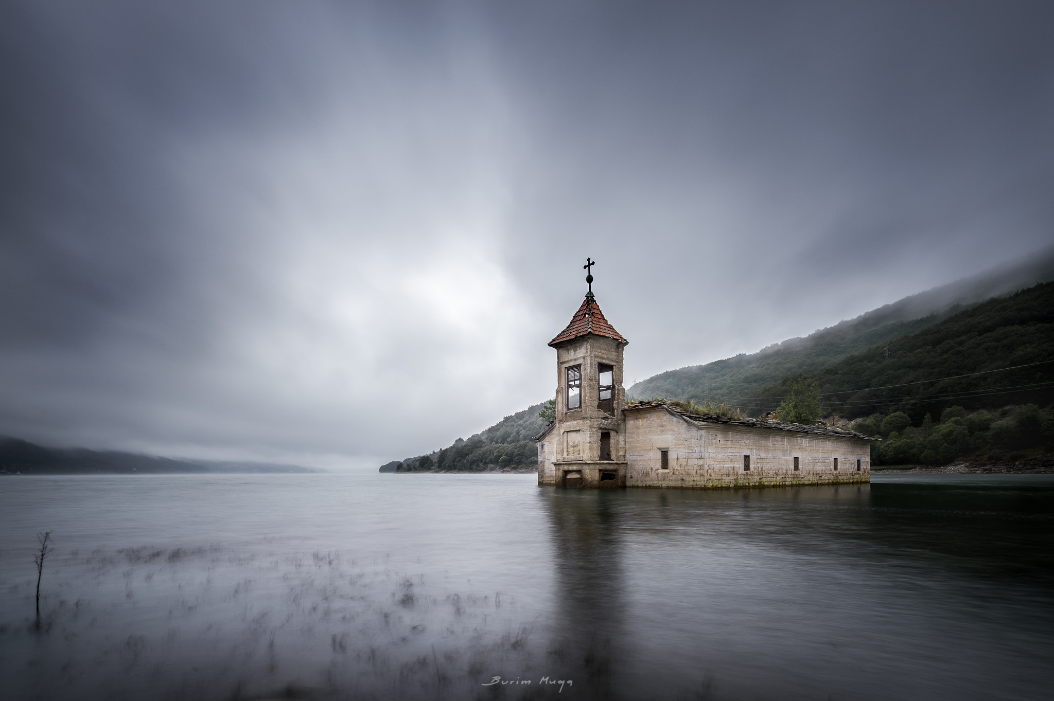 Nikon Df sample photo. The church under water photography
