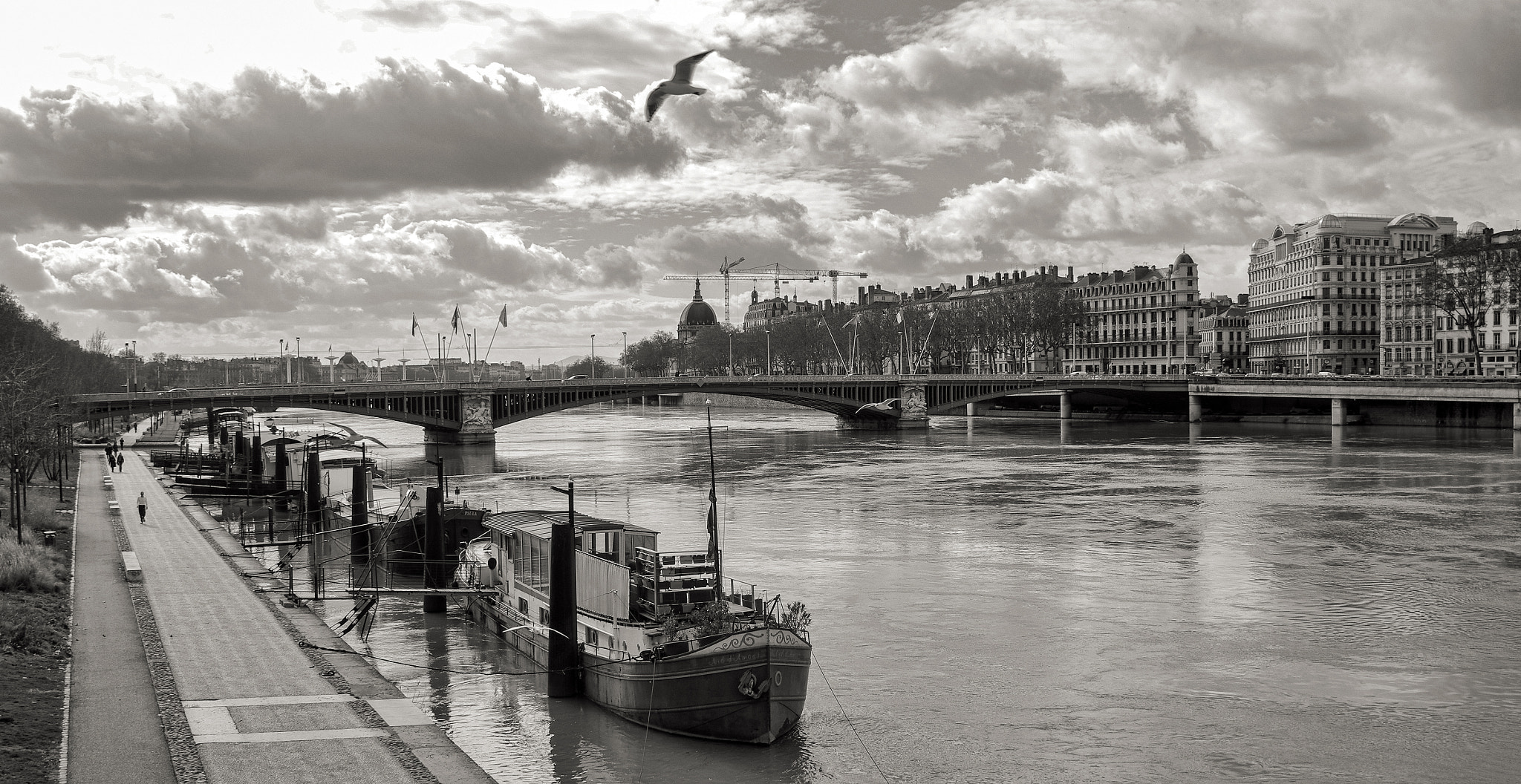 Pentax K-5 sample photo. Rhone river - pont lafayette bridge photography