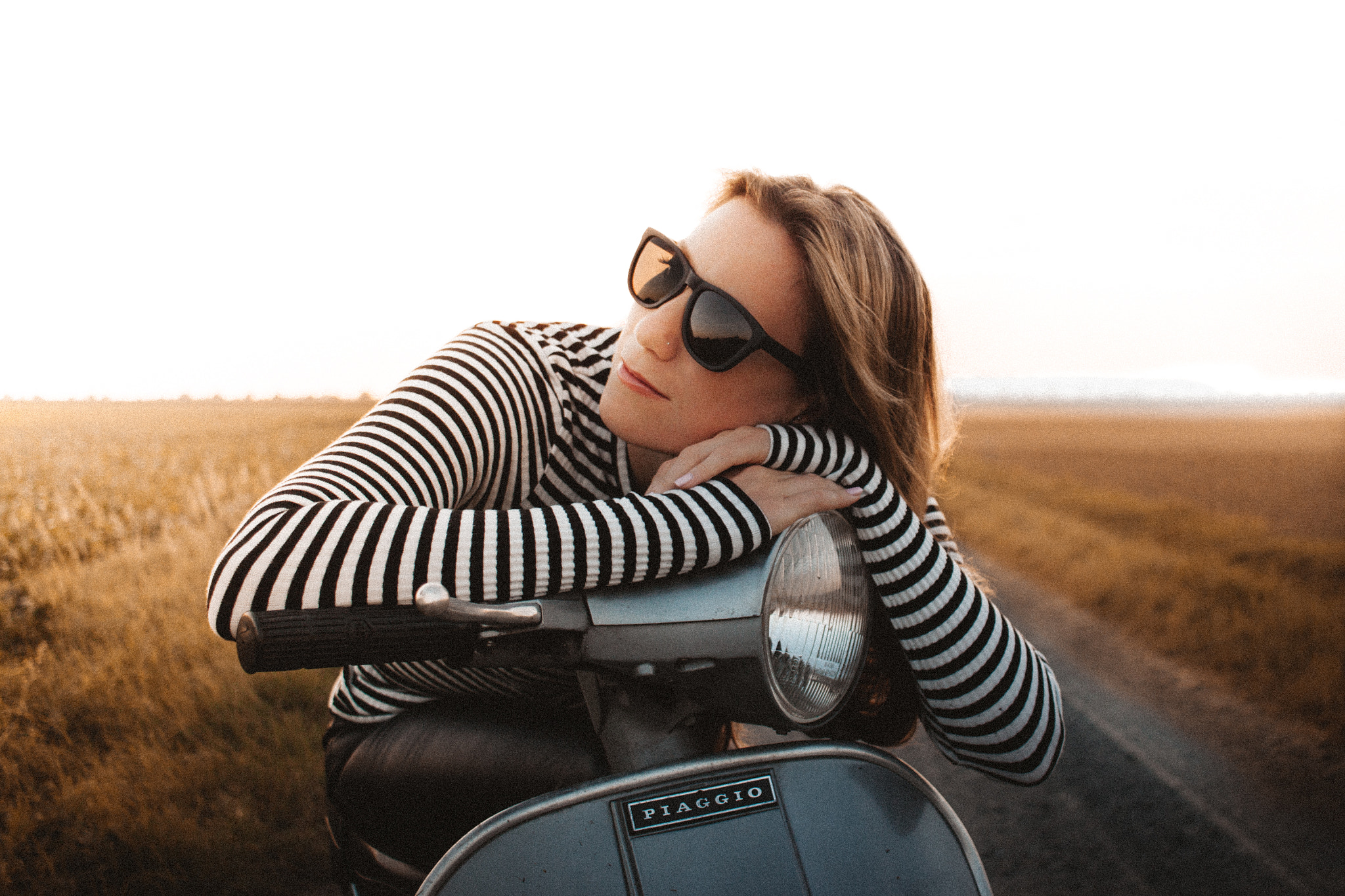 Canon EF-S 24mm F2.8 STM sample photo. Relax on a old vespa photography