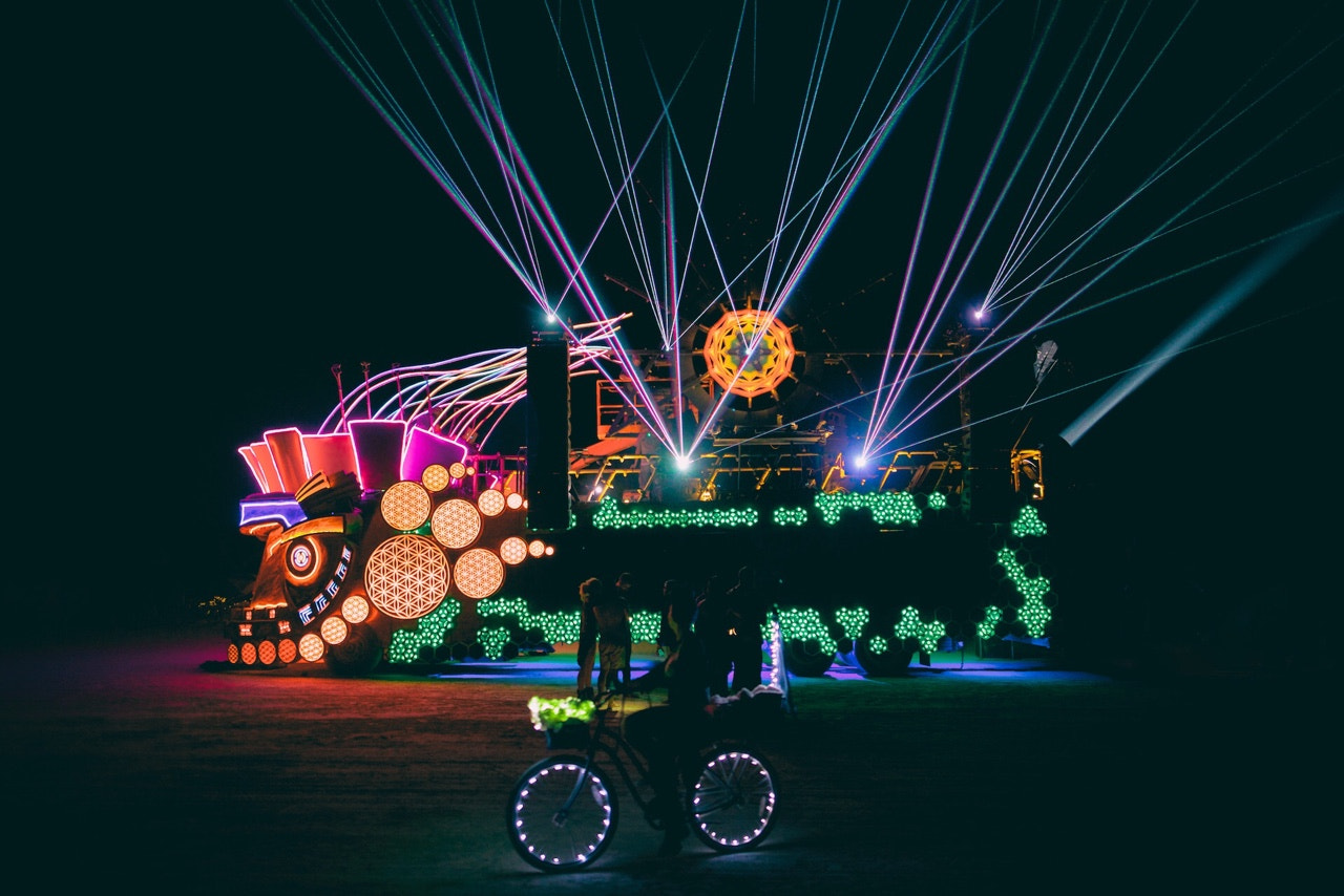 Sigma 24mm F1.4 DG HSM Art sample photo. The @_mayanwarrior_ ready to illuminate burning mans nights!  #mayanwarrior #burningman2016... photography