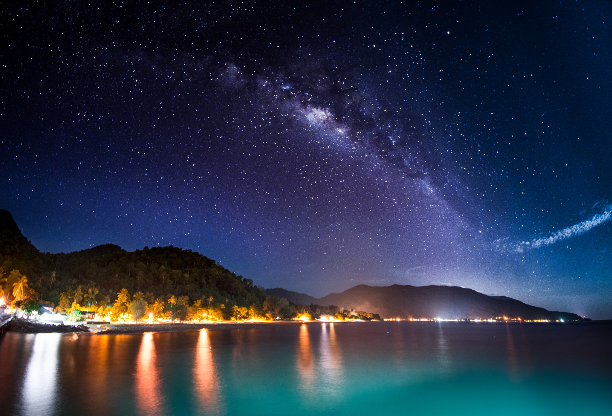 Samyang 12mm F2.8 ED AS NCS Fisheye sample photo. Milky way from abc, tioman island, malaysia photography