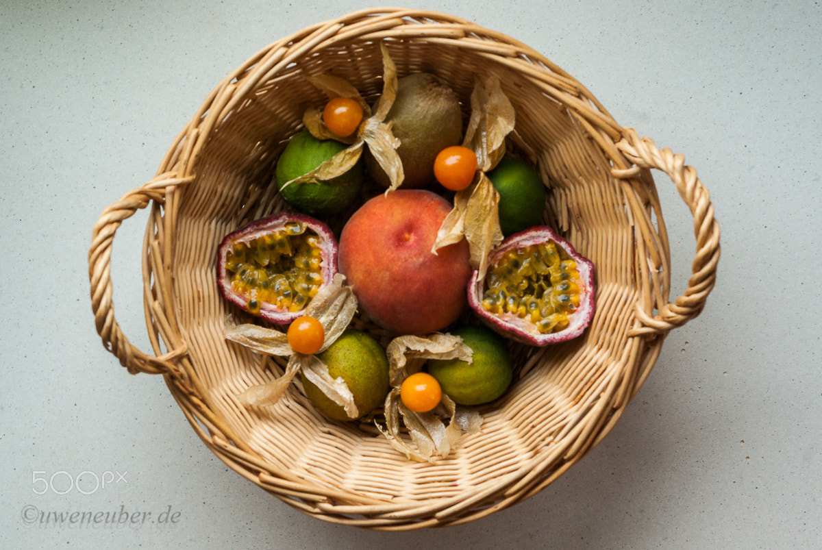 Pentax K10D sample photo. Fruitbasket photography