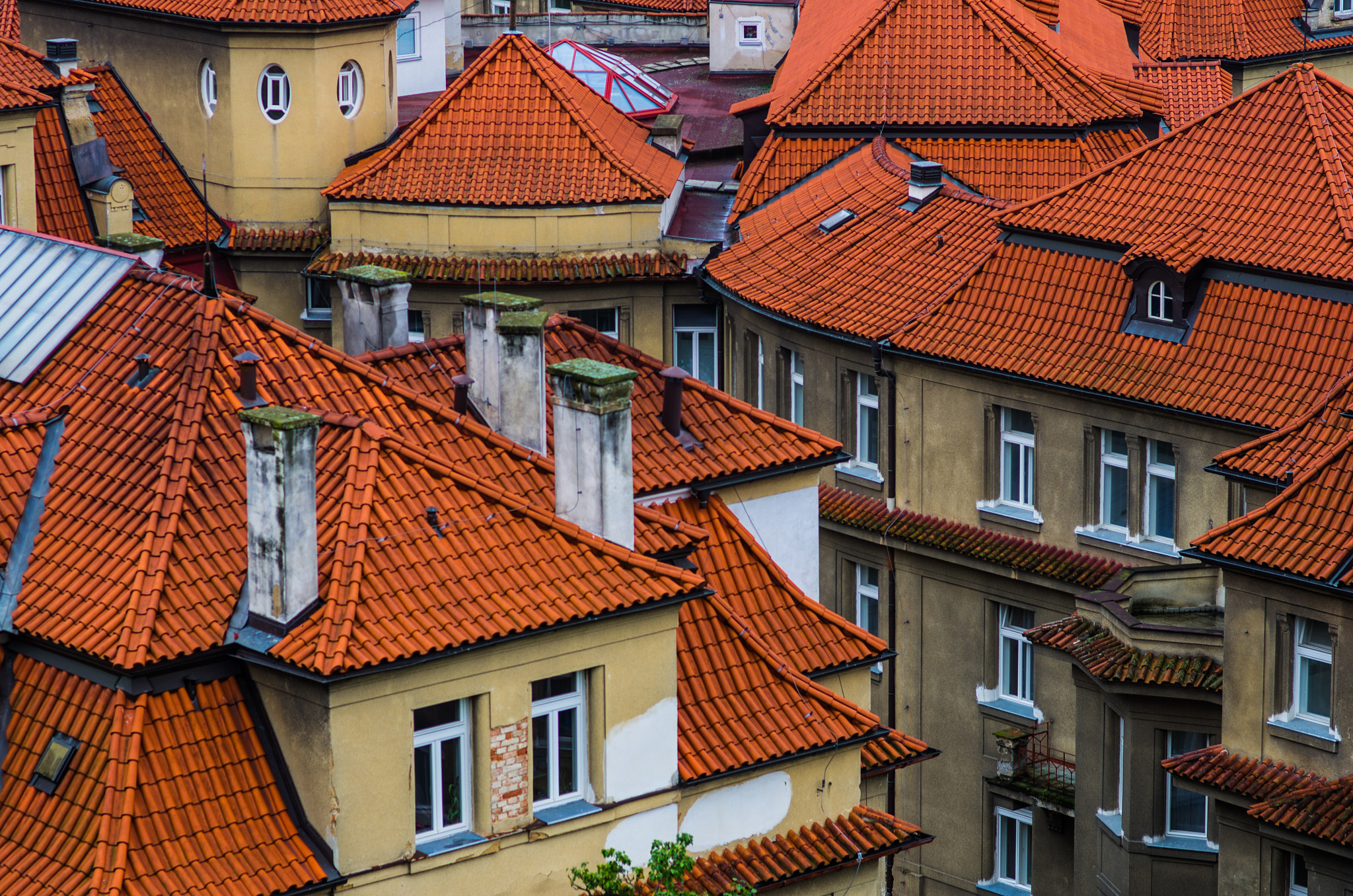 Pentax K-5 + Pentax smc FA 77mm 1.8 Limited sample photo. Prague roofs photography