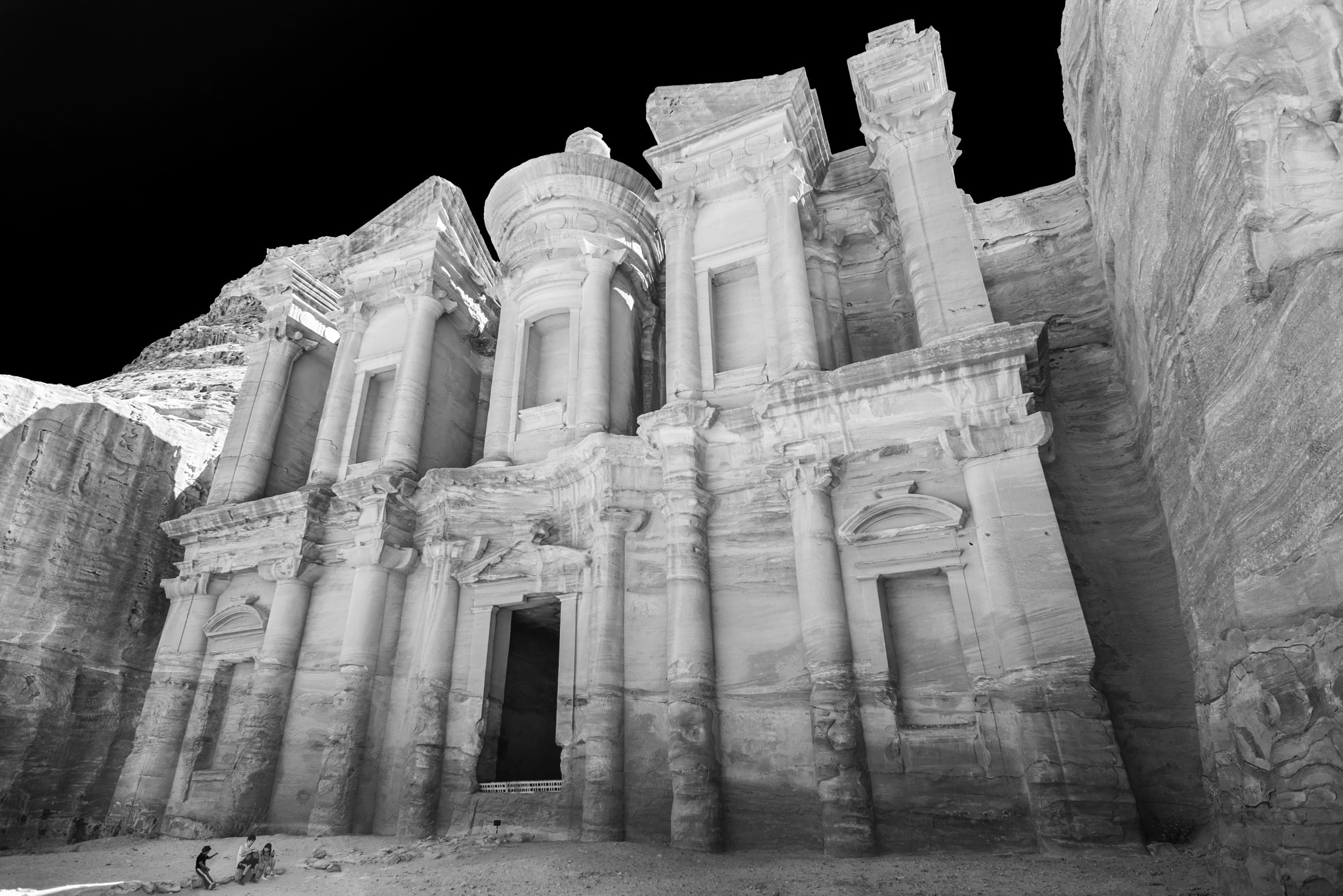 Nikon AF Nikkor 20mm F2.8D sample photo. Petra monastery photography