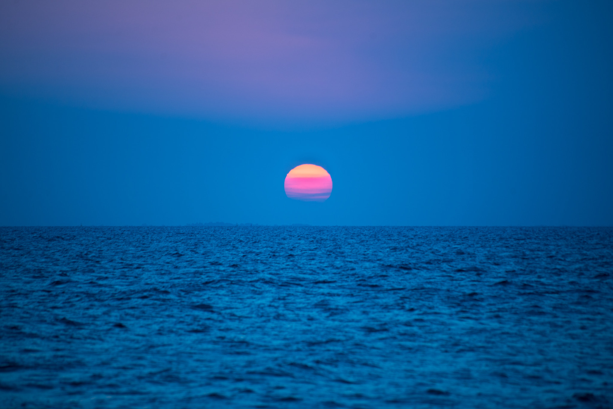 Nikon D600 sample photo. Dreamy blue sunset photography