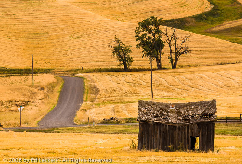 Canon EOS 5D sample photo. Old shed on the side of the road, the palouse, washington photography