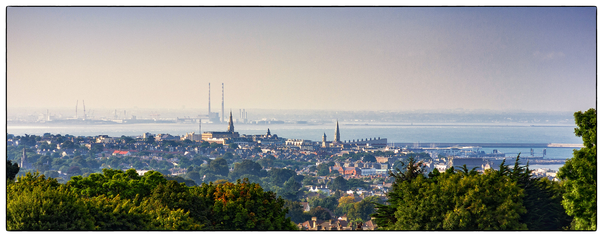 Pentax K-5 sample photo. Dublin bay from killiney hill photography