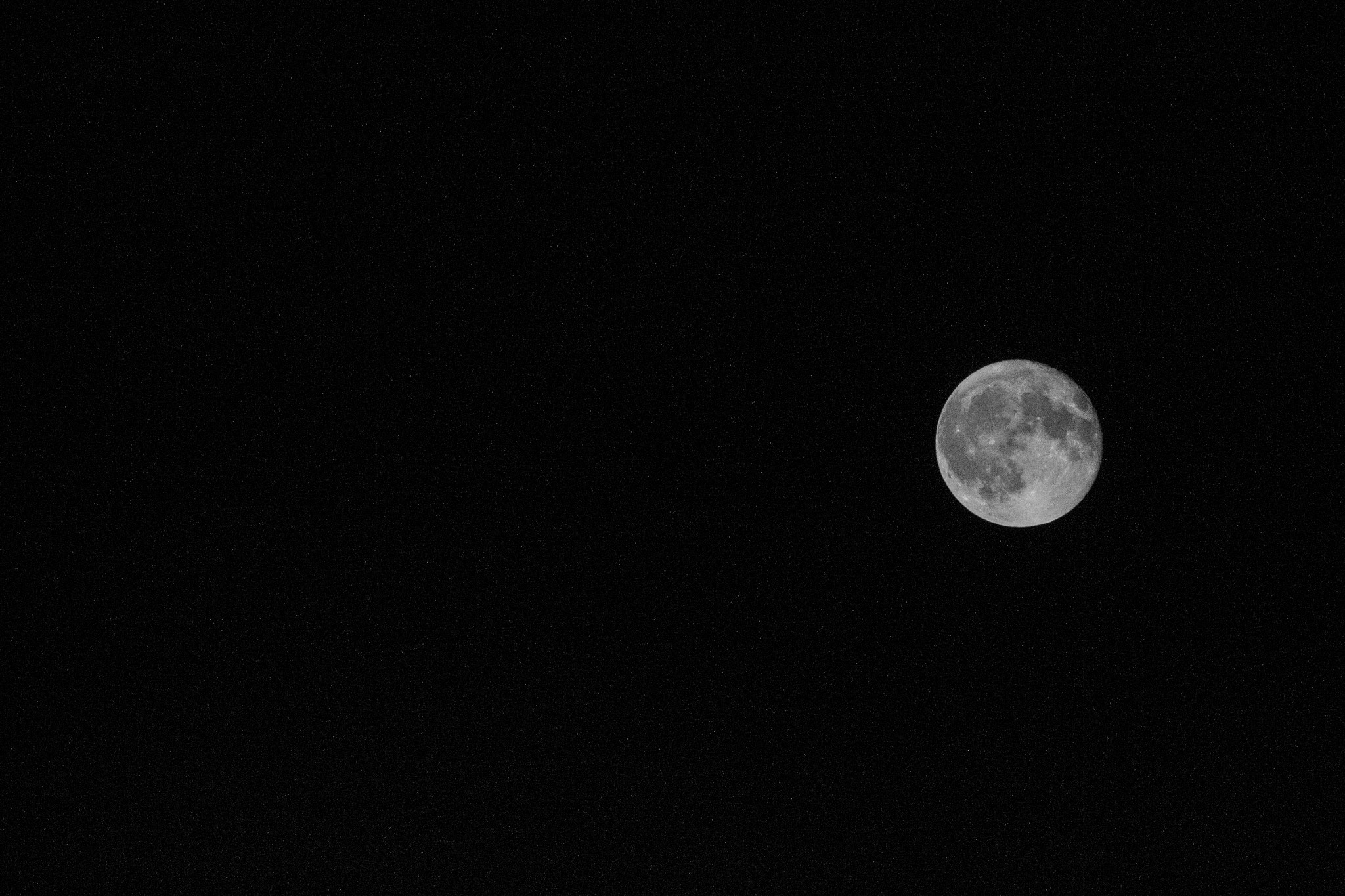 Canon EOS 500D (EOS Rebel T1i / EOS Kiss X3) + Sigma 70-300mm F4-5.6 APO DG Macro sample photo. Full moon photography