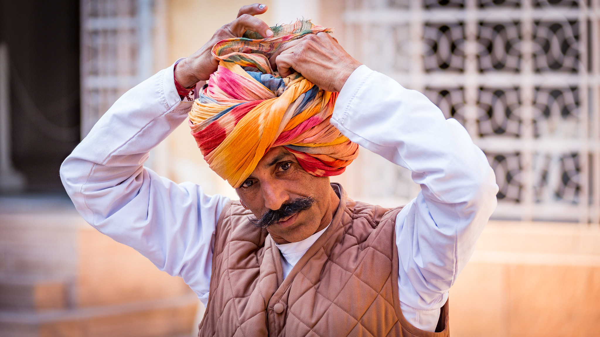 Canon EF 28-300mm F3.5-5.6L IS USM sample photo. Man with turban photography