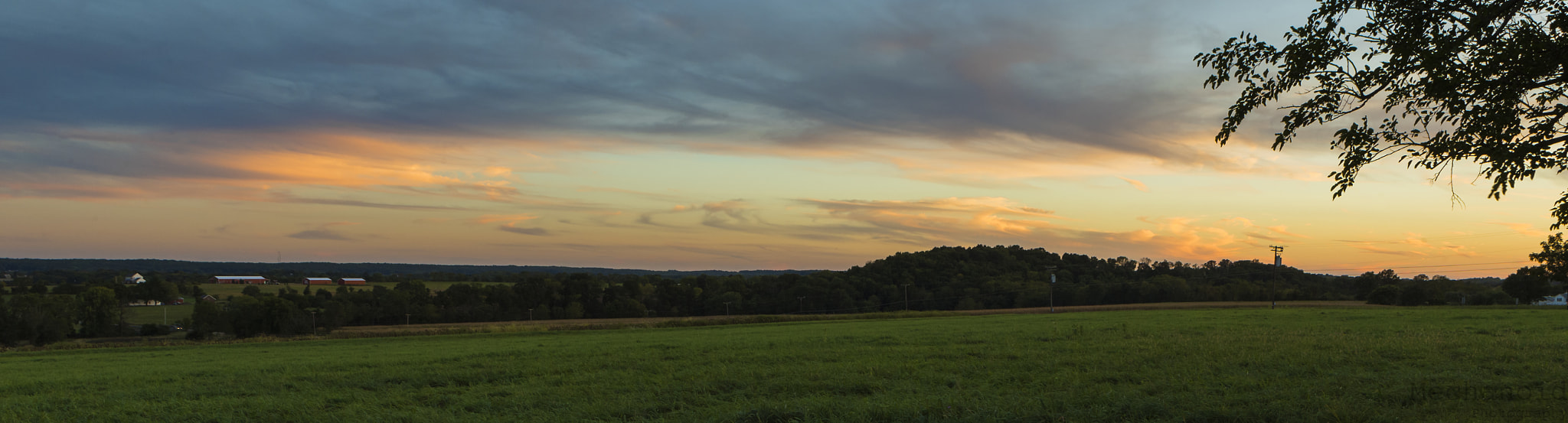 Canon EOS-1D C + Canon EF 24-70mm F2.8L USM sample photo. Farmland sunset photography