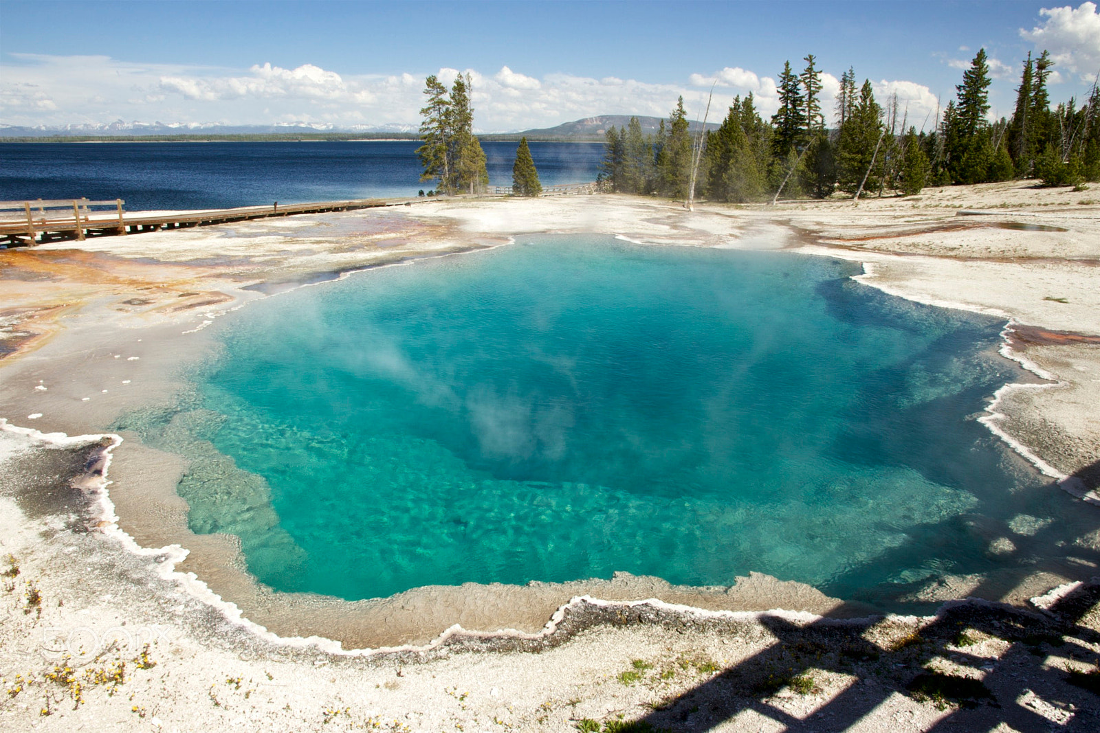 Canon EOS 100D (EOS Rebel SL1 / EOS Kiss X7) sample photo. Black pool, west thumb geyser basin, yellowstone photography