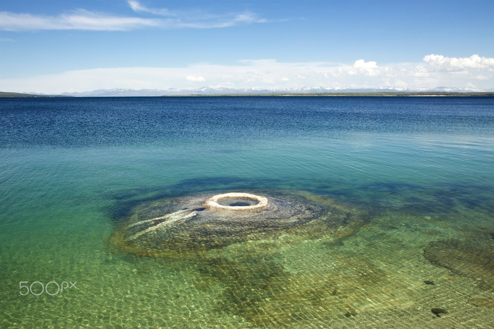 Canon EOS 100D (EOS Rebel SL1 / EOS Kiss X7) sample photo. Fishing cone, west thumb geyser basin, yellowstone photography