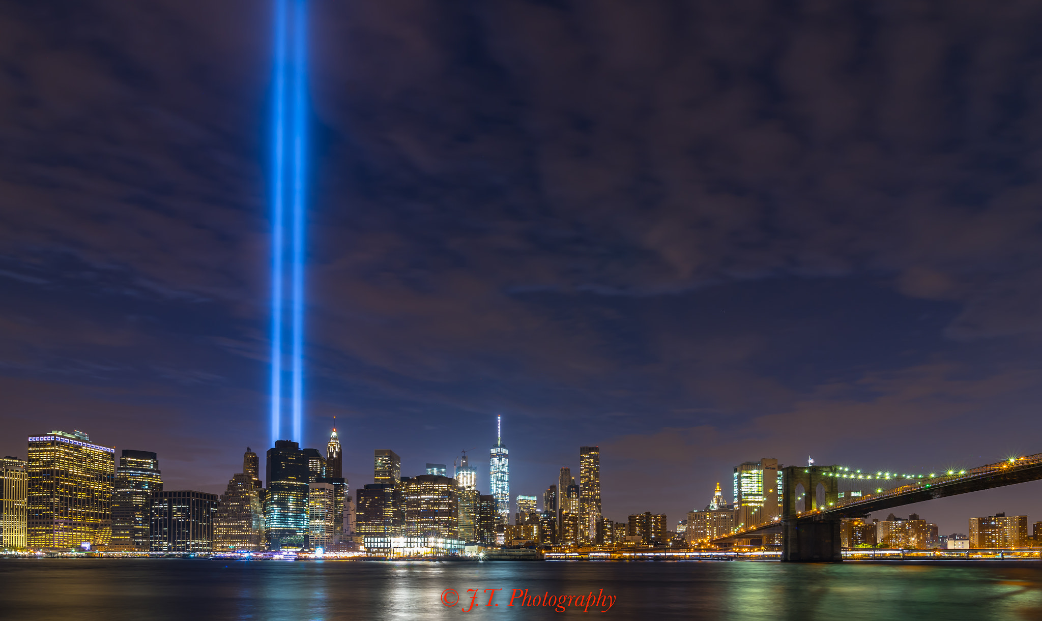 Nikon D750 + Tokina AT-X 16-28mm F2.8 Pro FX sample photo. The 9/11 tribute lights in full effect. photography
