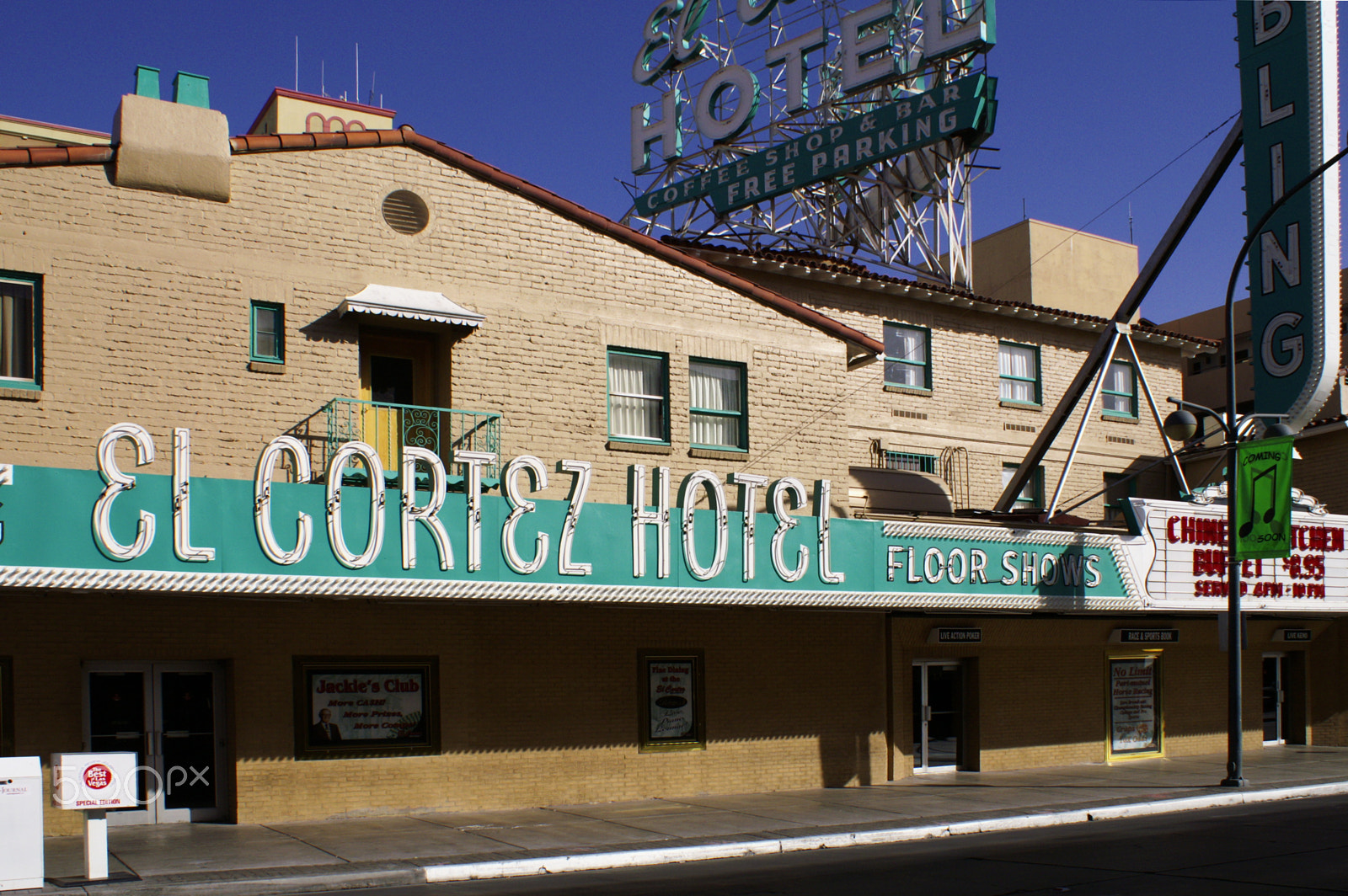 KONICA MINOLTA MAXXUM 5D sample photo. El cortez hotel- downtown las vegas photography