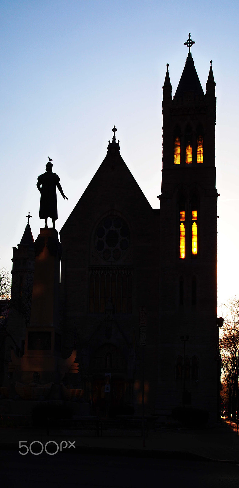Olympus M.Zuiko Digital 14-42mm F3.5-5.6 II sample photo. Sunset light through a bell tower. photography