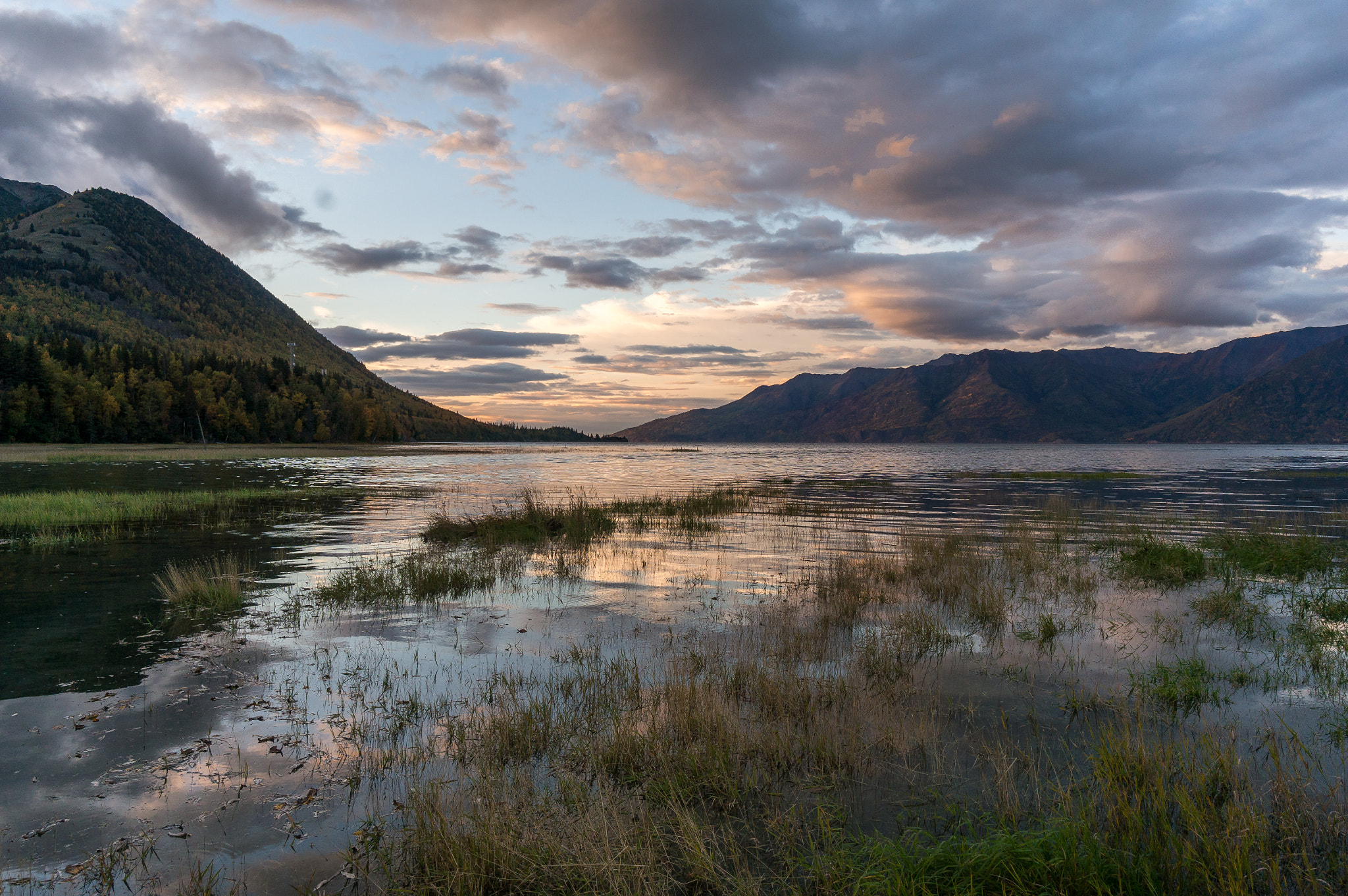 Sony Alpha NEX-6 + Sony E 10-18mm F4 OSS sample photo. Hope, alaska sunset autumn photography