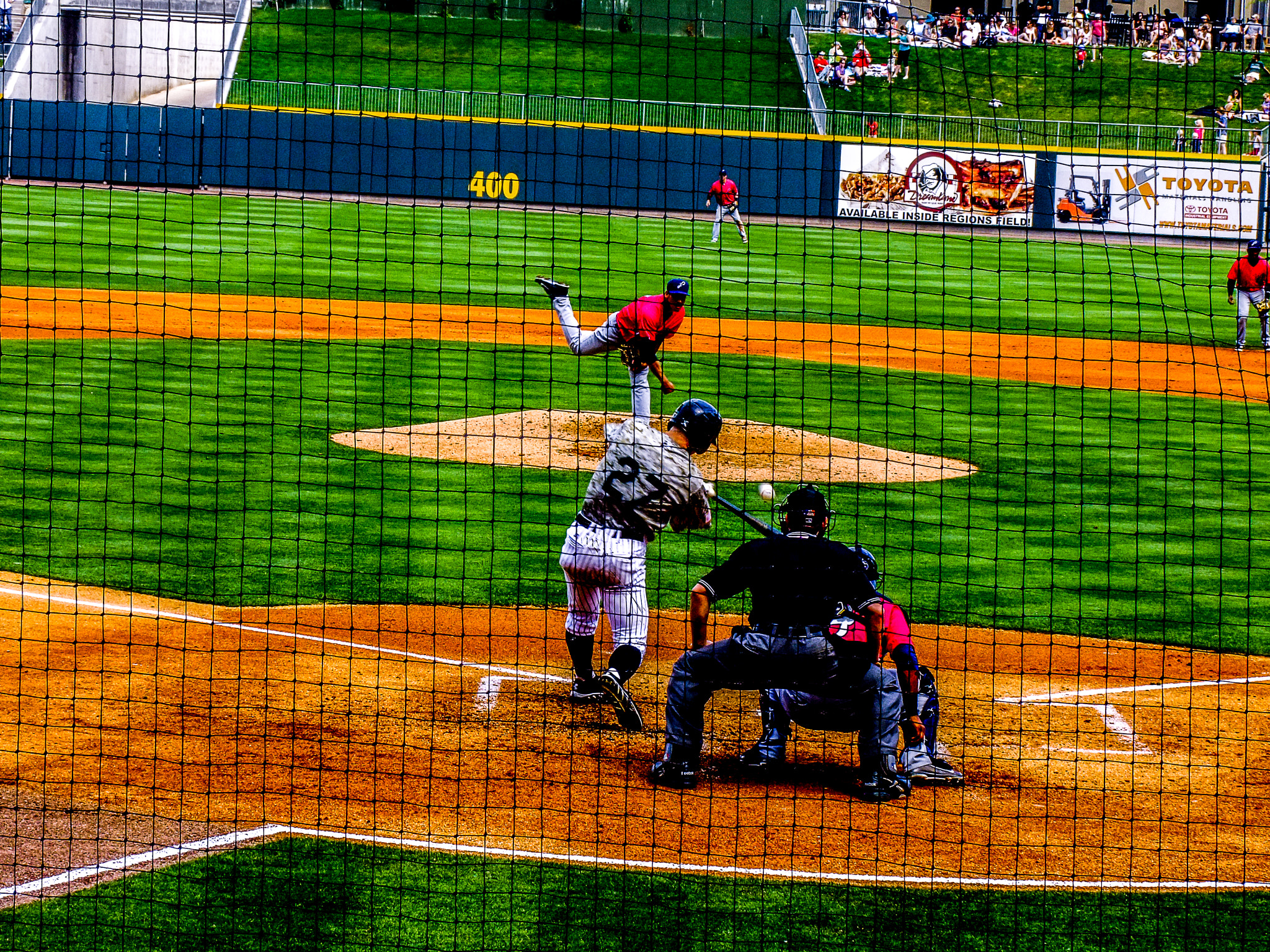 FujiFilm FinePix S200EXR (FinePix S205EXR) sample photo. Regions field baseball game photography