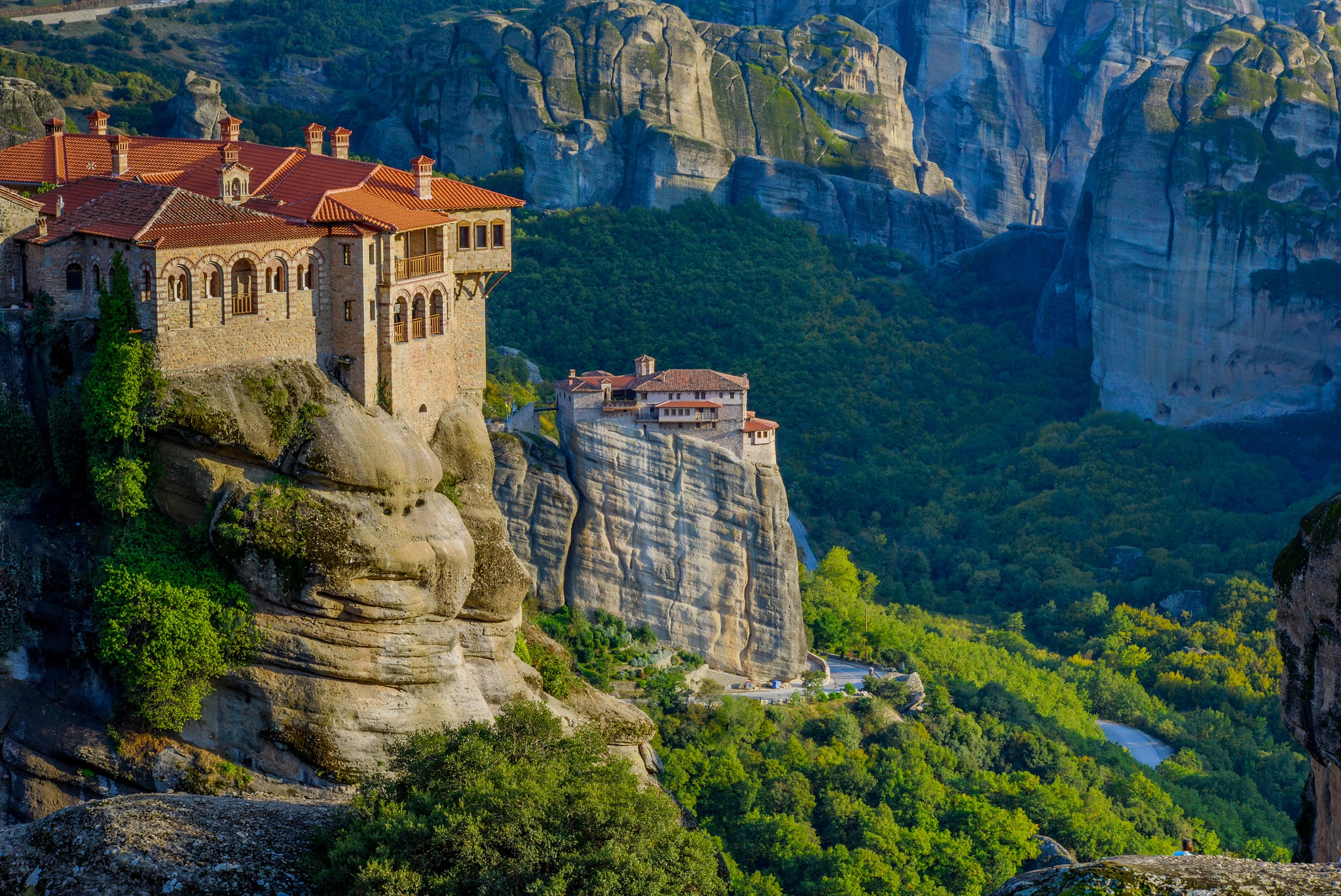 Nikon D800E + Nikon AF Nikkor 105mm F2D DC sample photo. Monasteries at meteora, greece photography