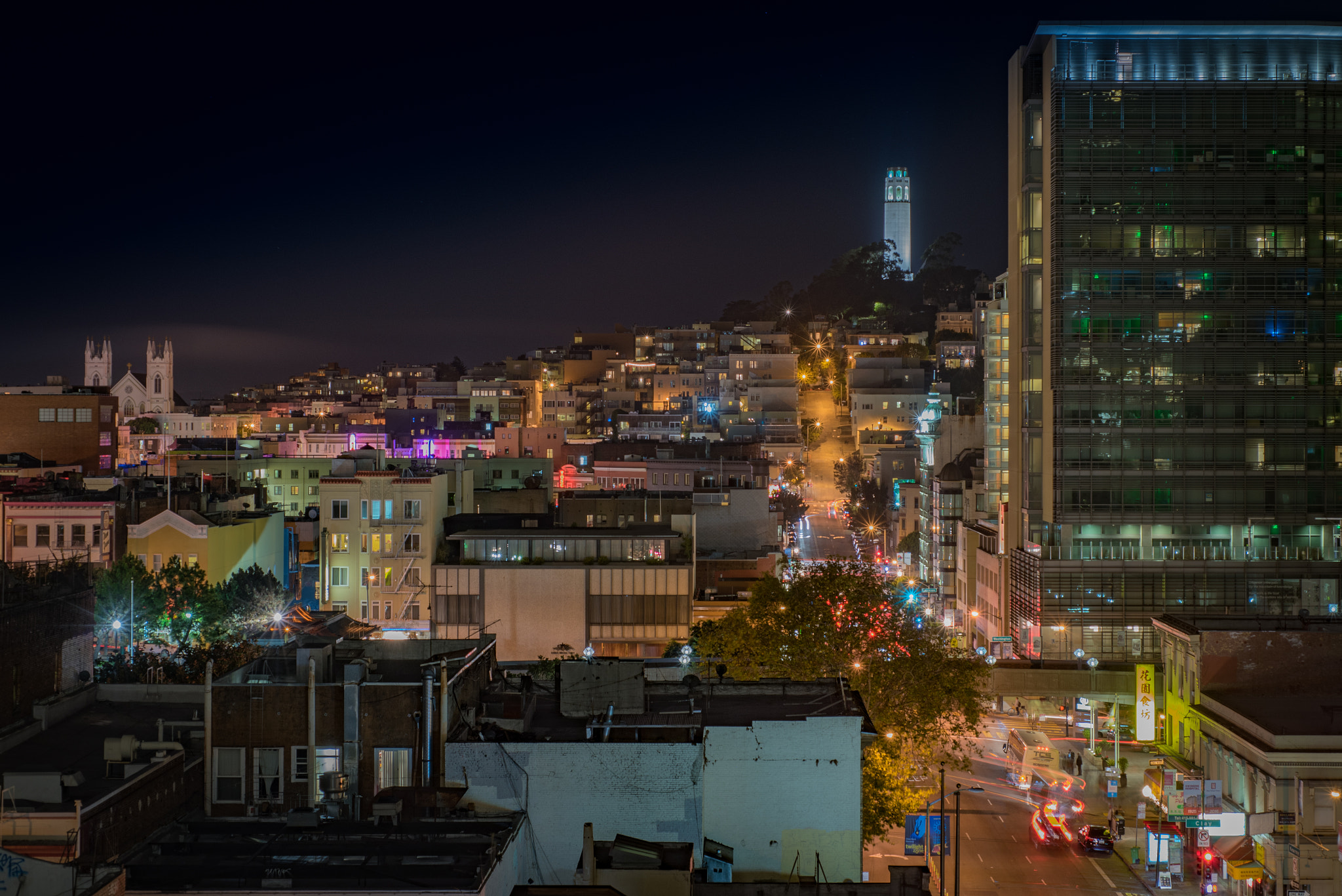 Nikon AF Micro-Nikkor 60mm F2.8D sample photo. Coit tower photography