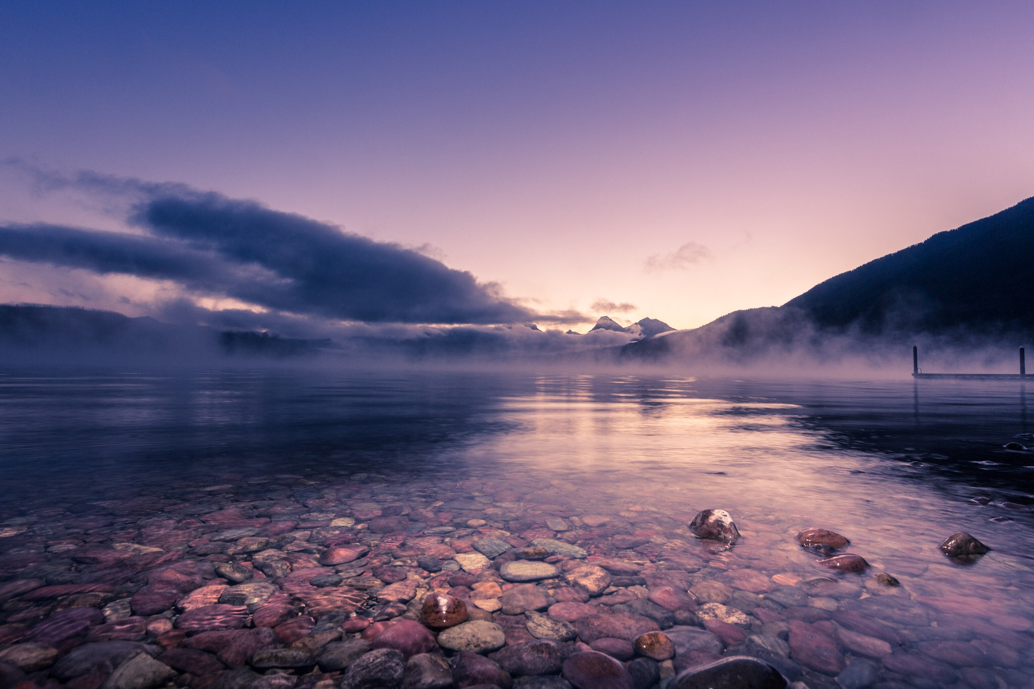 Tokina AT-X 11-20mm F2.8 PRO DX sample photo. Misty morning at glacier photography