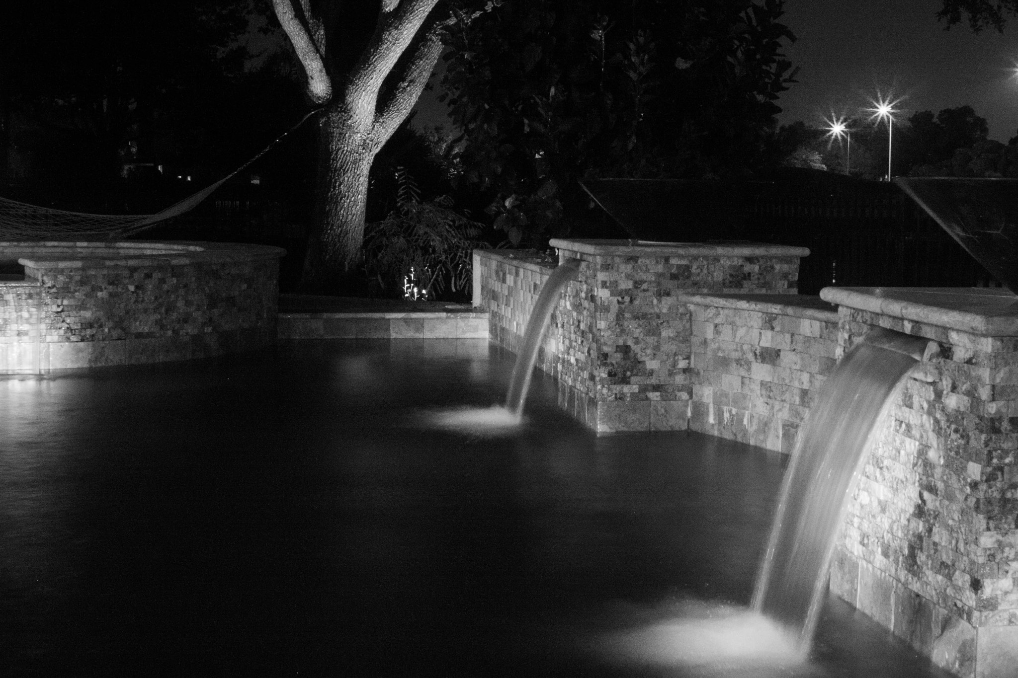 Canon EOS 40D sample photo. Night swim photography