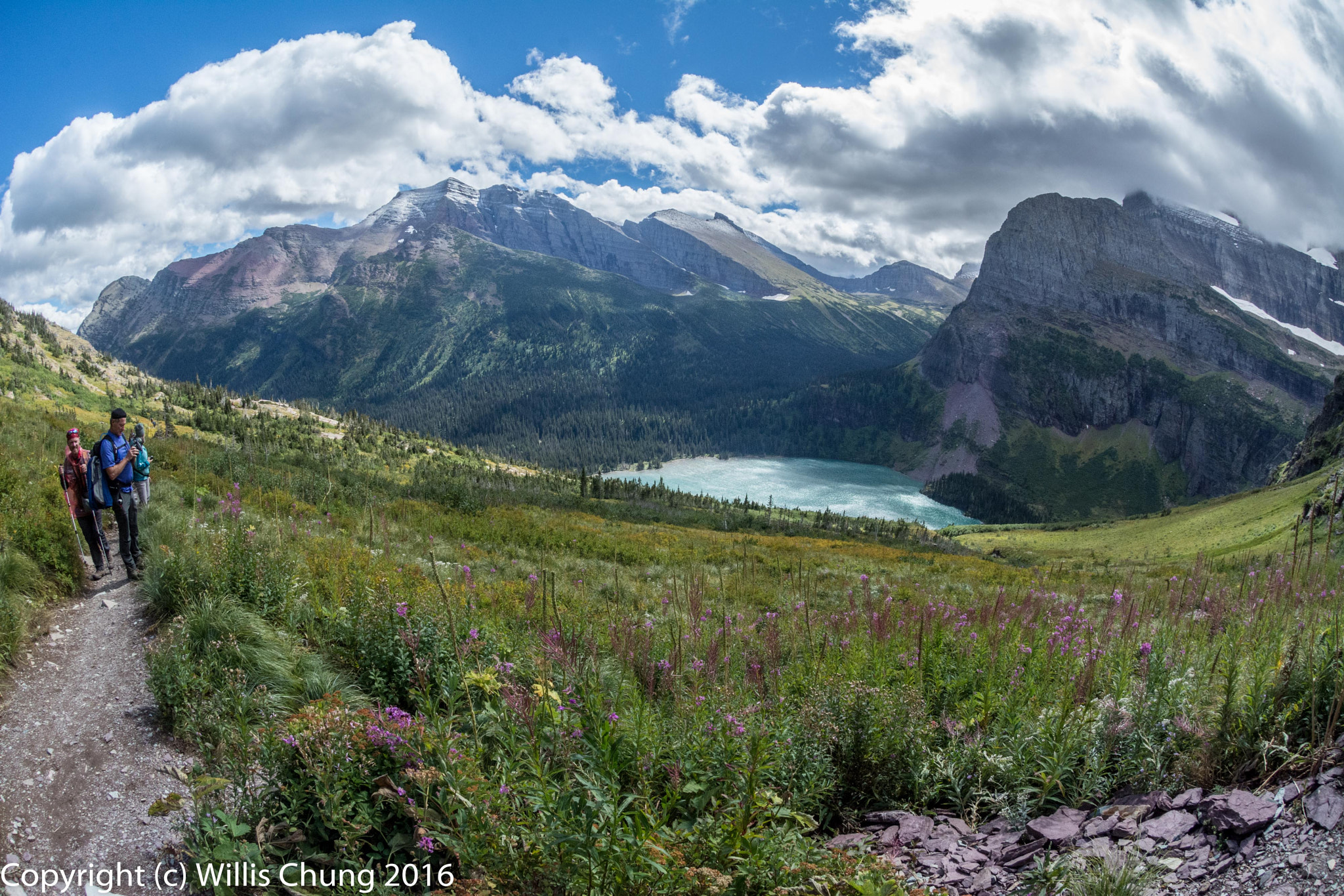 Nikon AF DX Fisheye-Nikkor 10.5mm F2.8G ED sample photo. Grinnell lake, glacier national park, montana photography