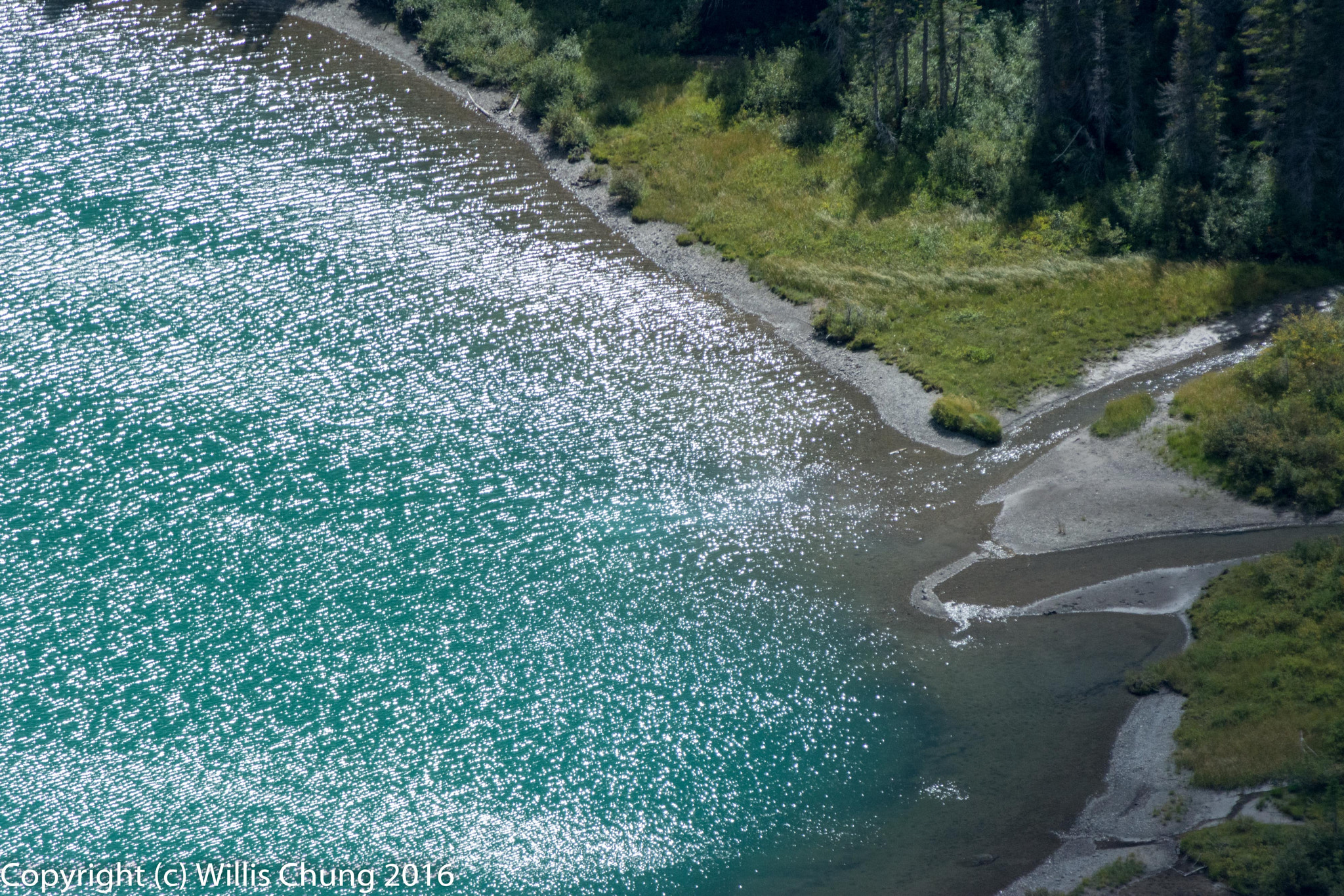Nikon AF-S Nikkor 300mm F2.8G ED-IF VR sample photo. Grinnell creek flowing into grinnell lake. photography