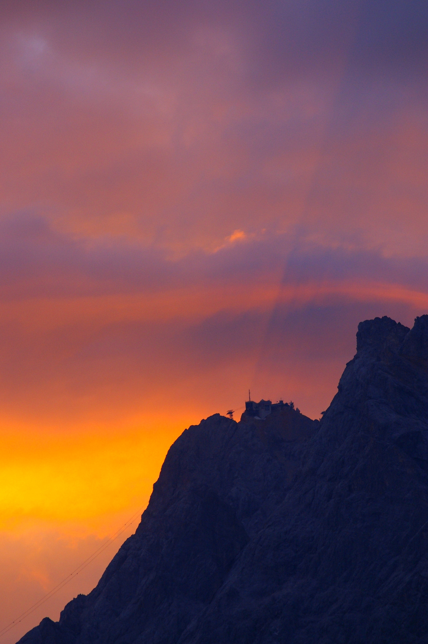 Pentax K100D Super sample photo. The glory of the zugspitze photography