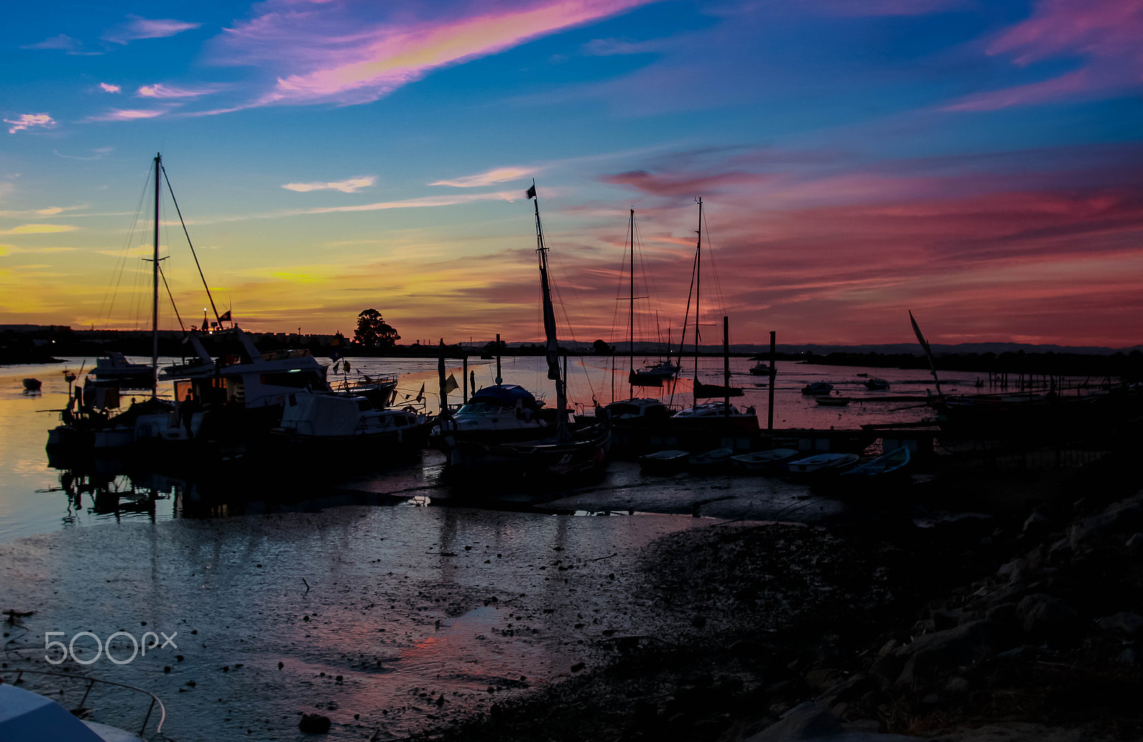 Canon EOS 70D + Sigma 17-35mm f/2.8-4 EX DG Aspherical HSM sample photo. Sunset on the tejo photography