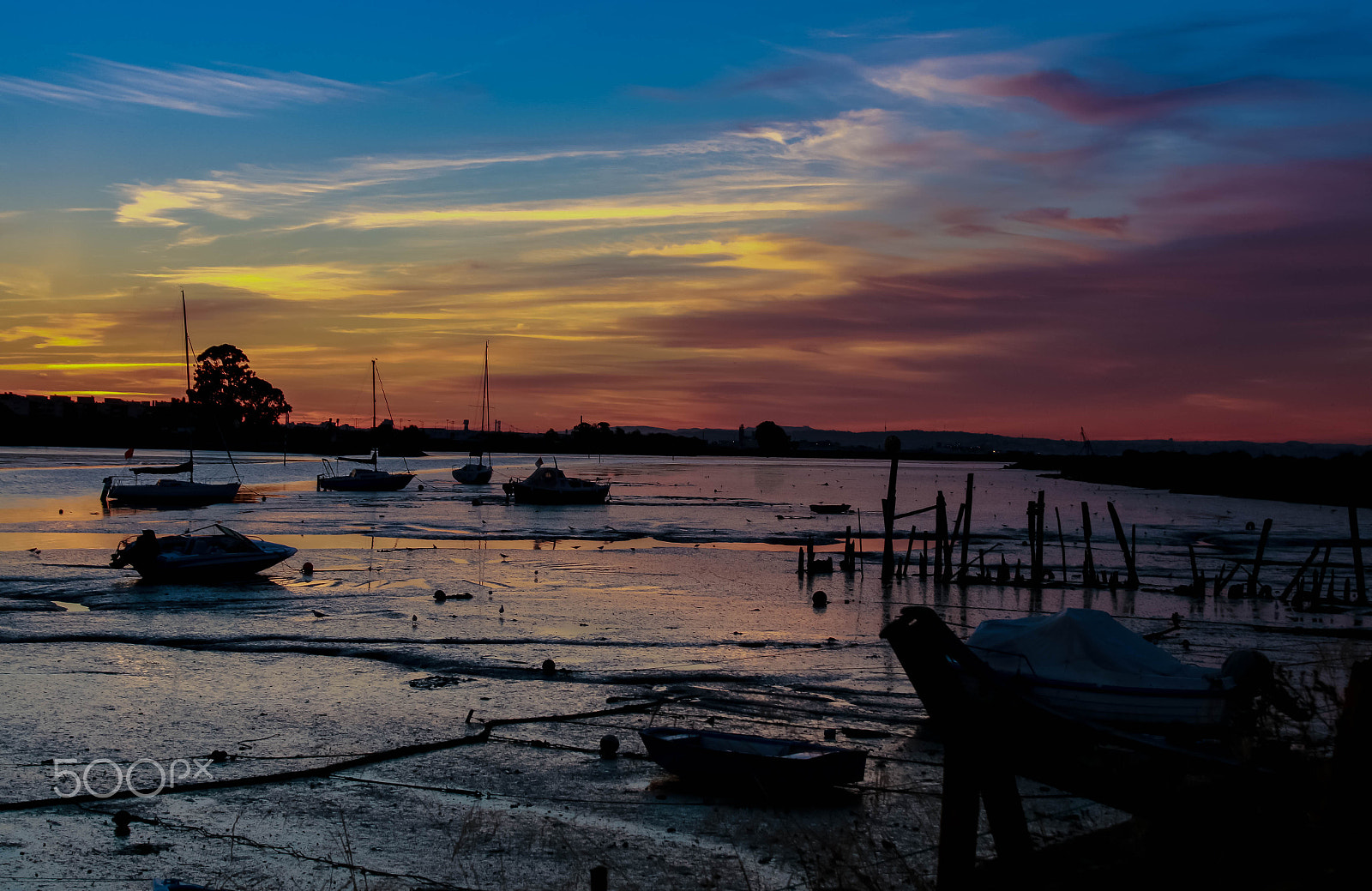 Sigma 17-35mm f/2.8-4 EX DG Aspherical HSM sample photo. Sunset on the tejo photography